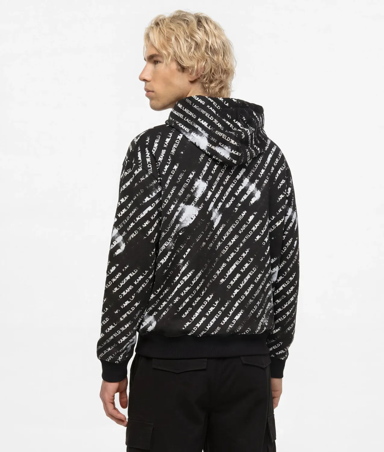 Karl Lagerfeld Jeans Hoodie Ombré-Logo relaxed