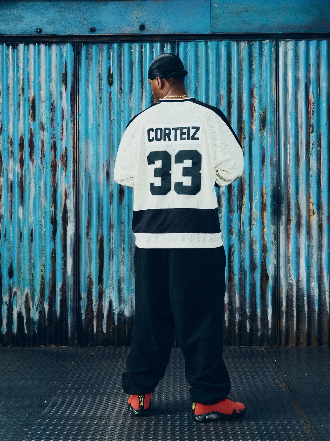 Corteiz Sin Bin Mesh Jersey Trikot Cream Relaxed