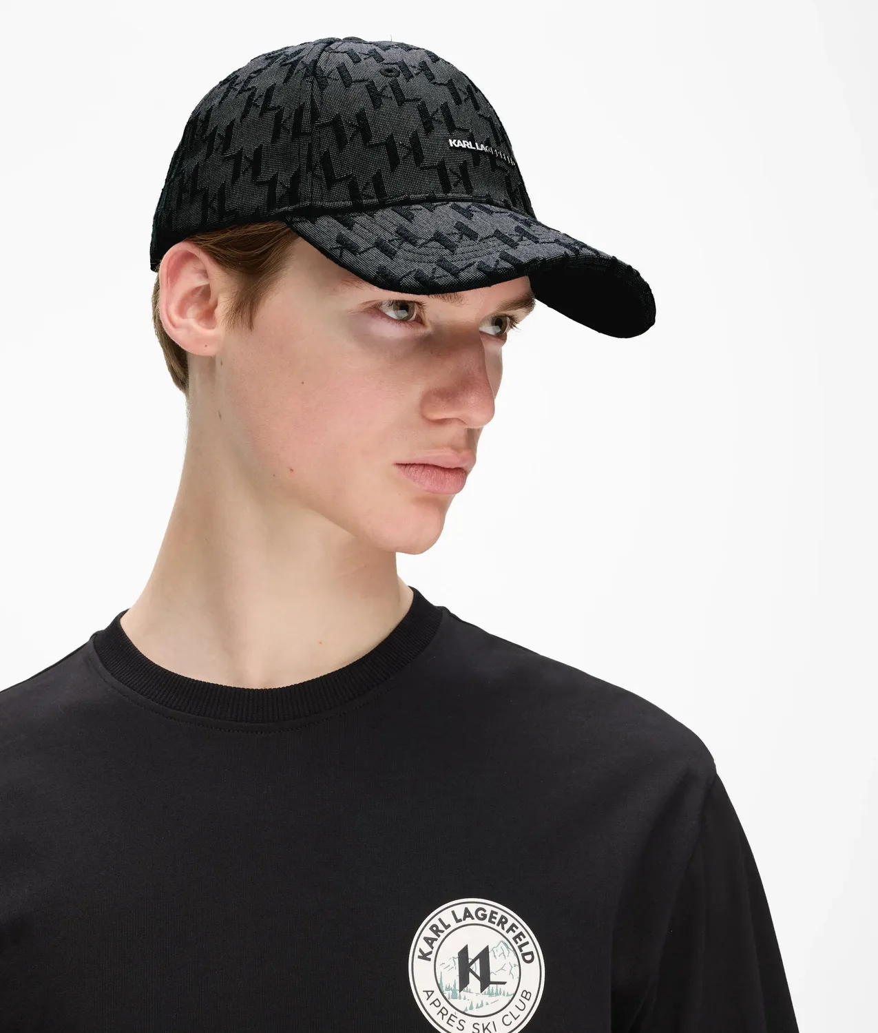 Karl Lagerfeld K/Monogram Jacquard Cap verstellbar