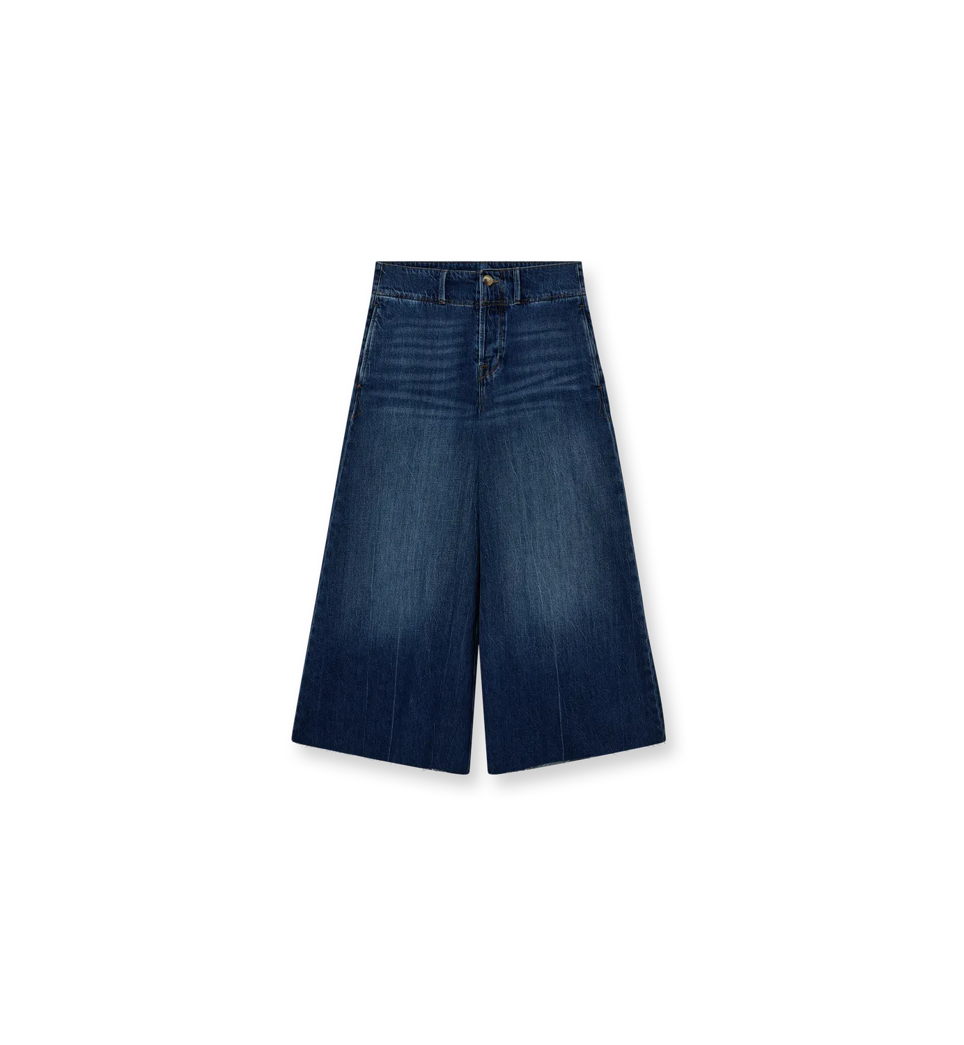 Mos Mosh MMDicover Soft Jeans Wide Leg Dark Blue 32