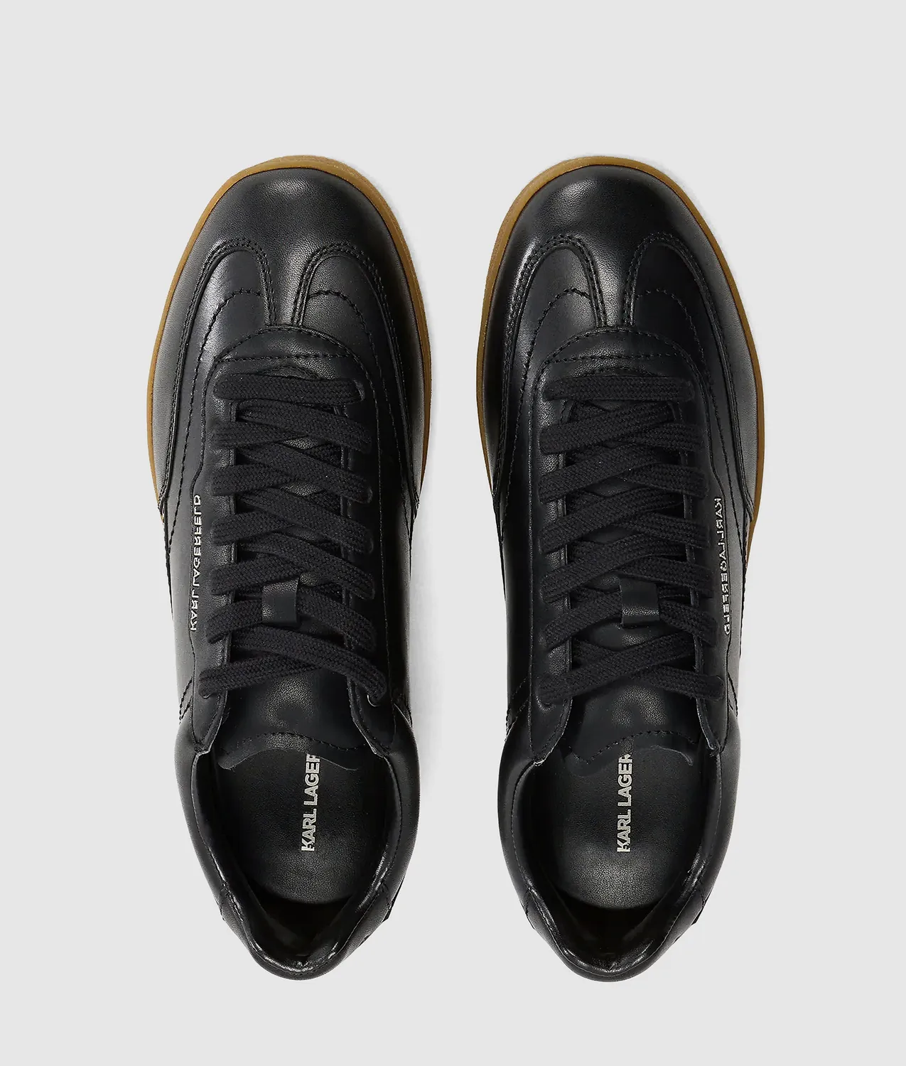 Karl Lagerfeld Kandidate Sneaker Leder Herren Kontrastsohle