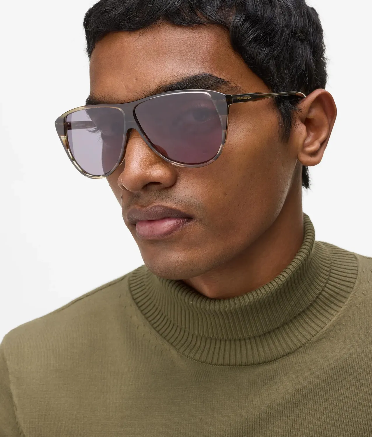 Karl Lagerfeld Slim Aviator Sonnenbrille One Size dunkel
