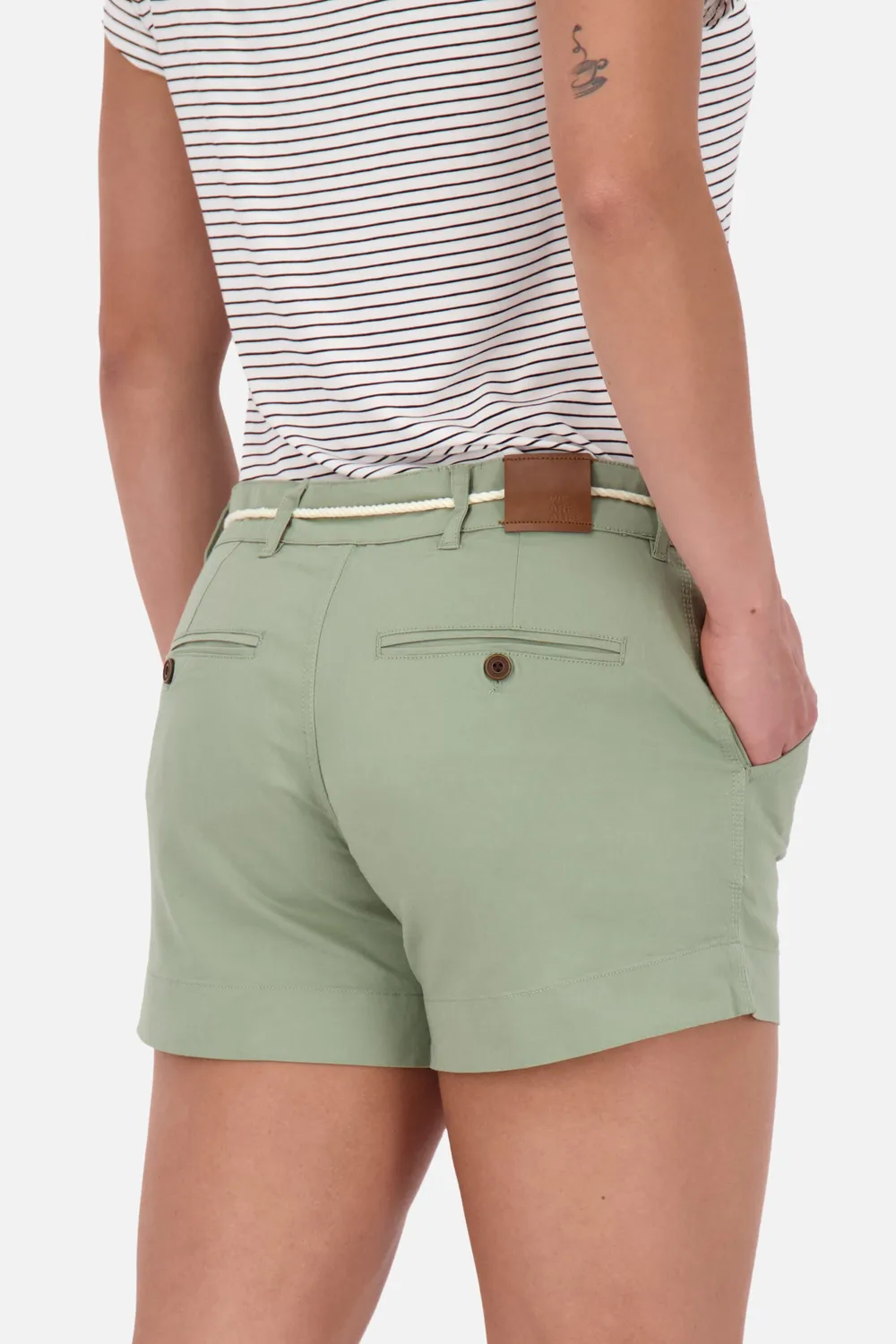 Alife & Kickin JuleAK A Shorts Damen Grün Chino-Stretch