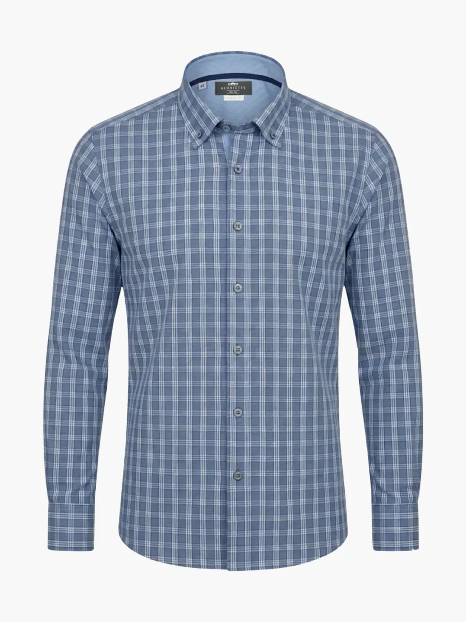 Gloriette Button Down Karohemd Blau Fashion Fit