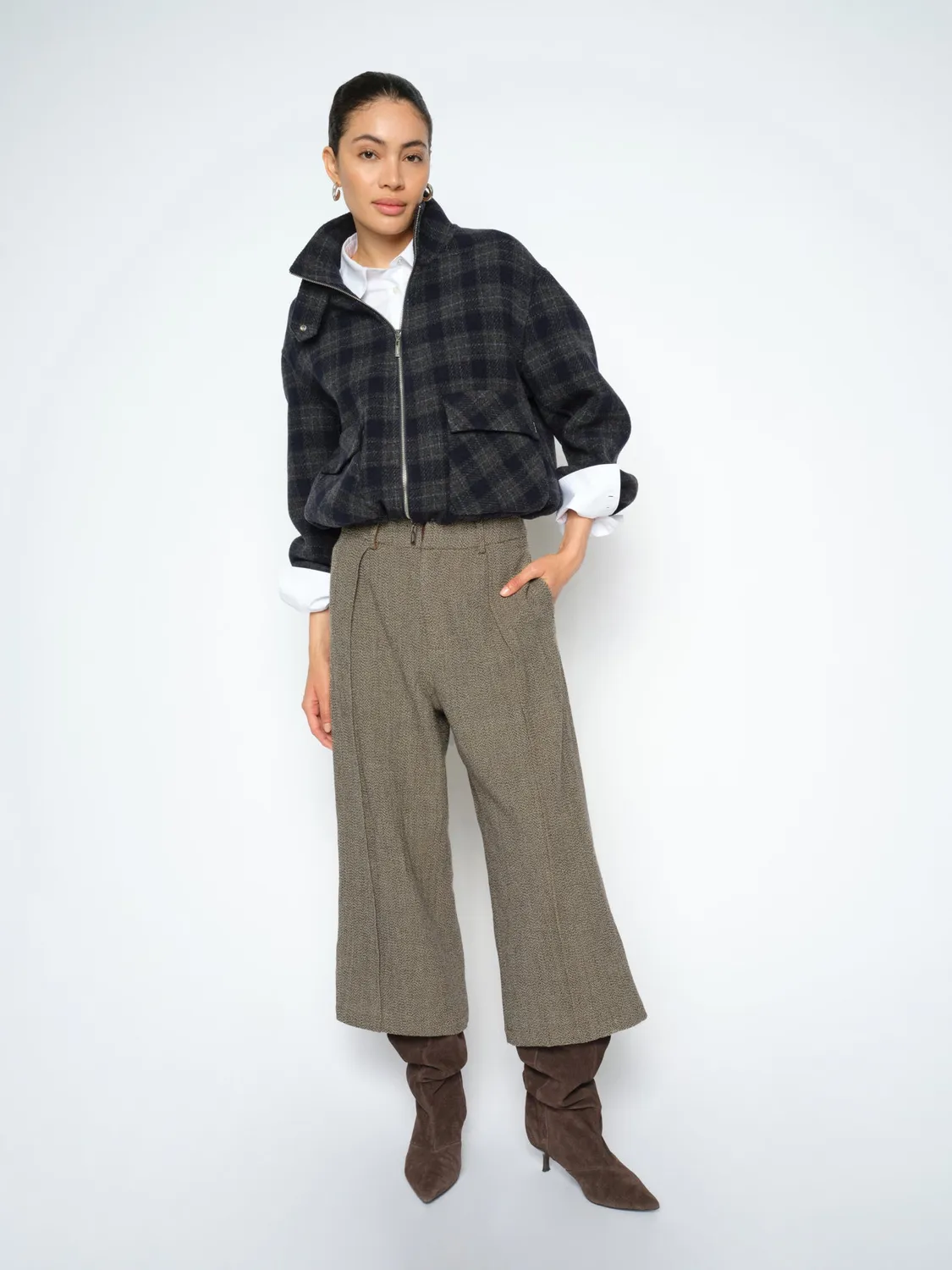 Mos Mosh MMCorinne Utah Pant Hose Dark Camel Wolle