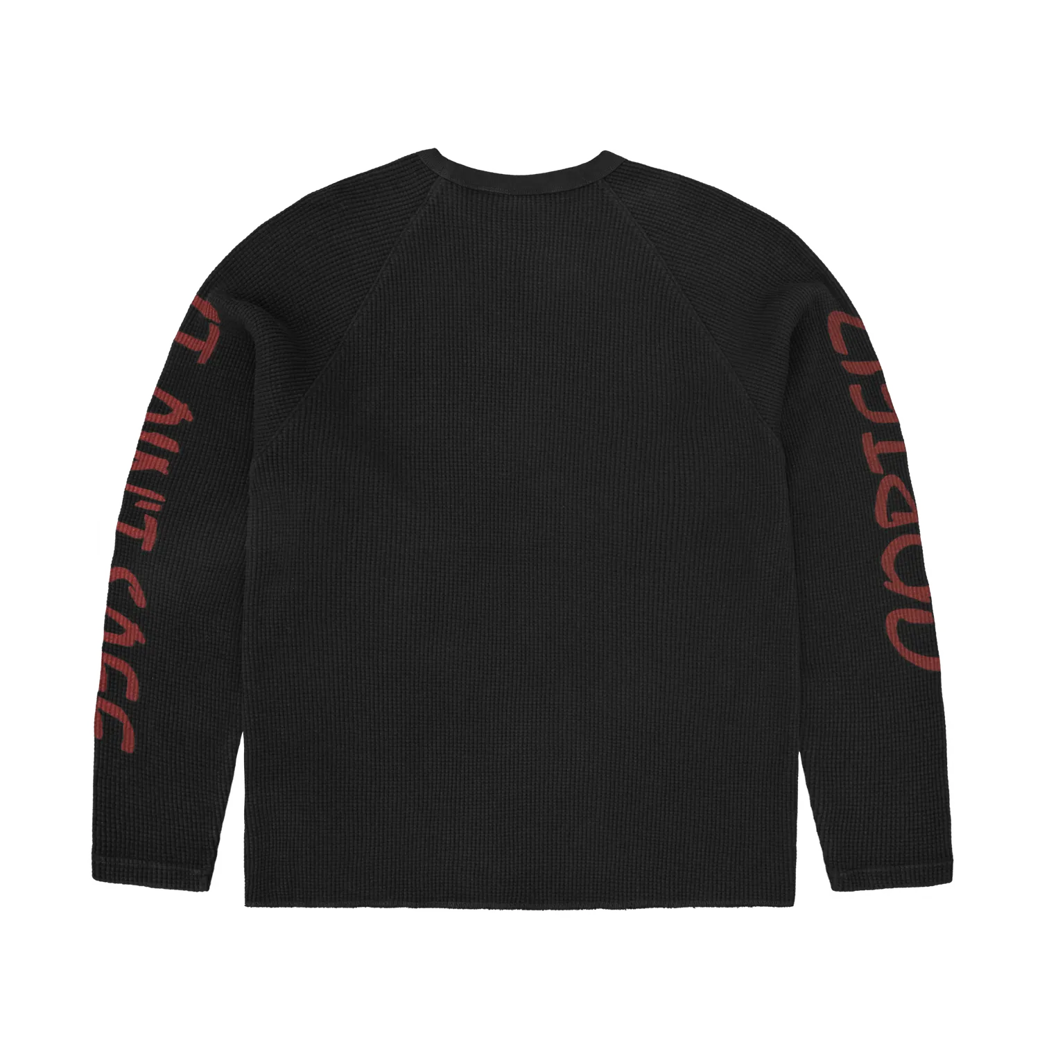 Corteiz It Ain't Safe Waffle Thermal Black 370 GSM