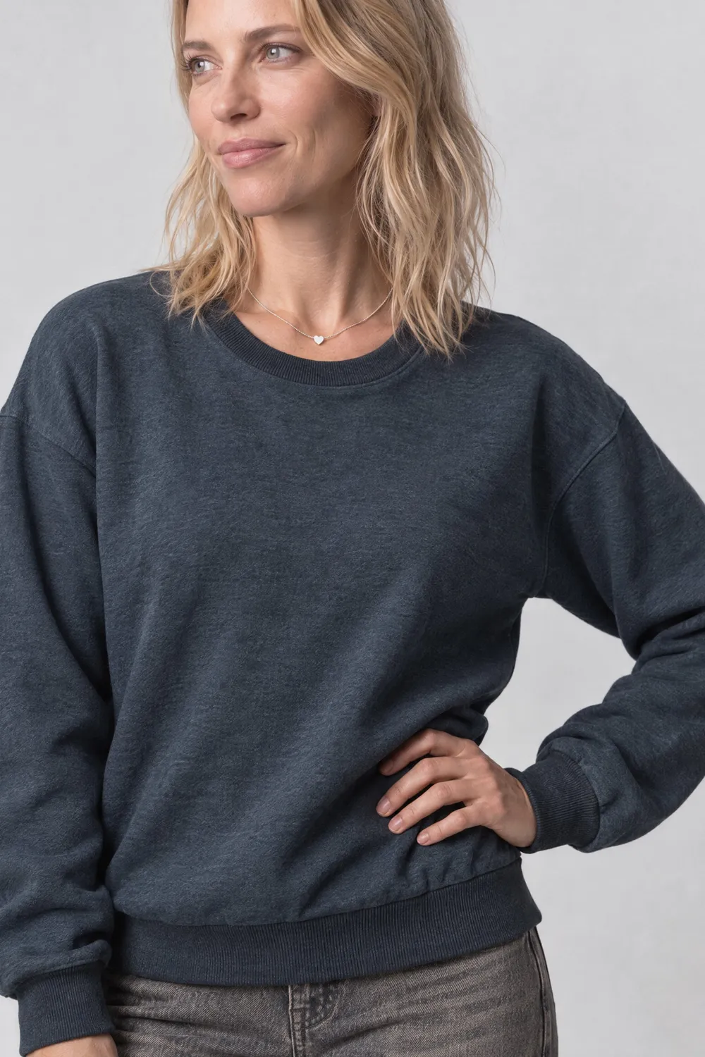 Alife & Kickin ElsaAK P Sweatshirt HI Dunkelblau Damen