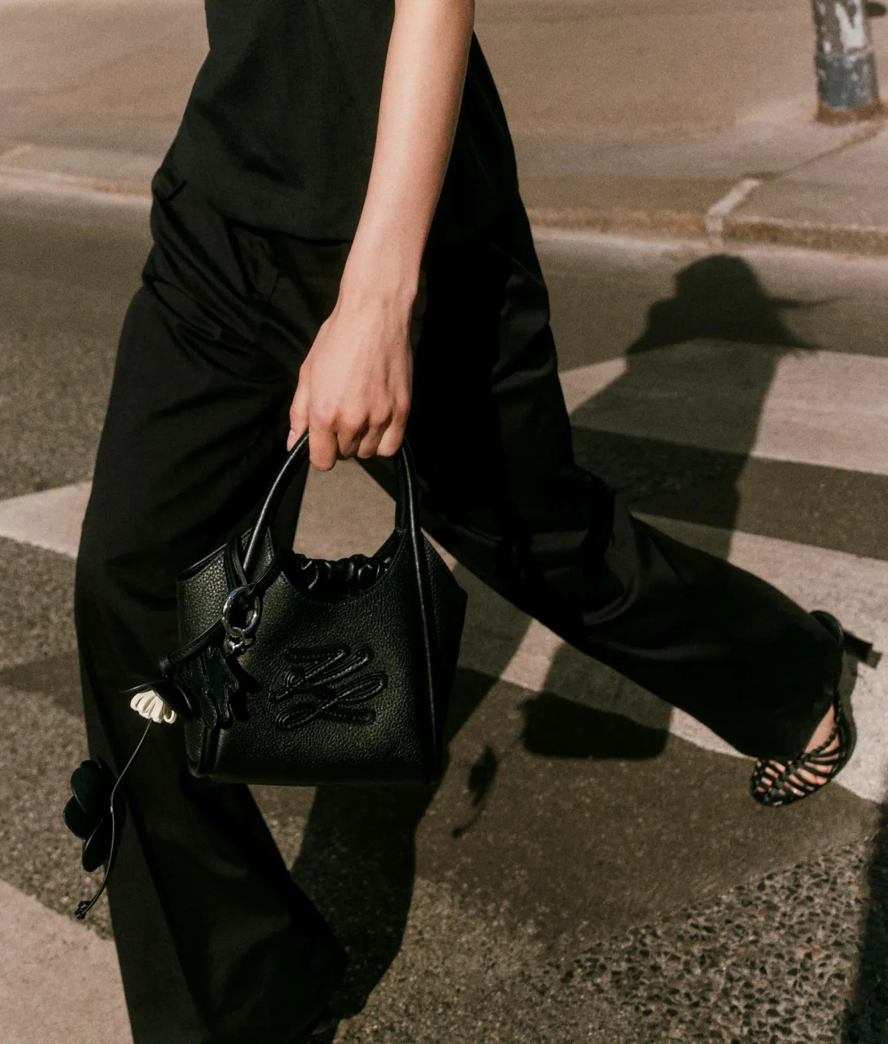 Karl Lagerfeld K/Autograph Mini Tote Tasche schwarz