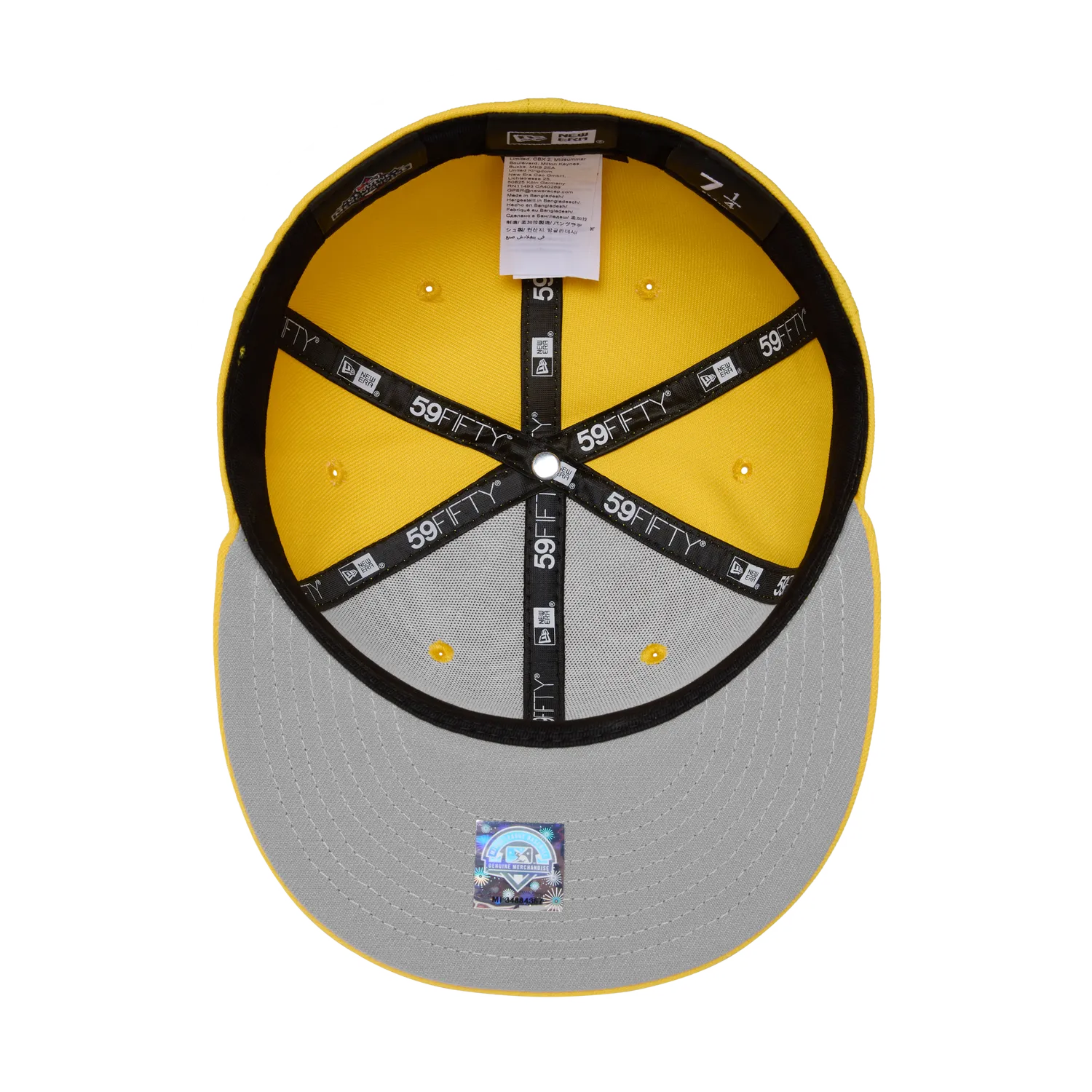 Corteiz Storm New Era 59Fifty Fitted Cap Yellow Stickerei