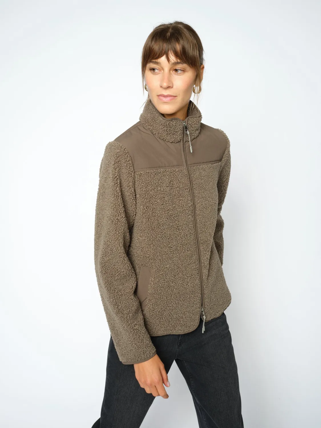 Mos Mosh MM Elisa Eli Teddyjacke Cabernet kurz