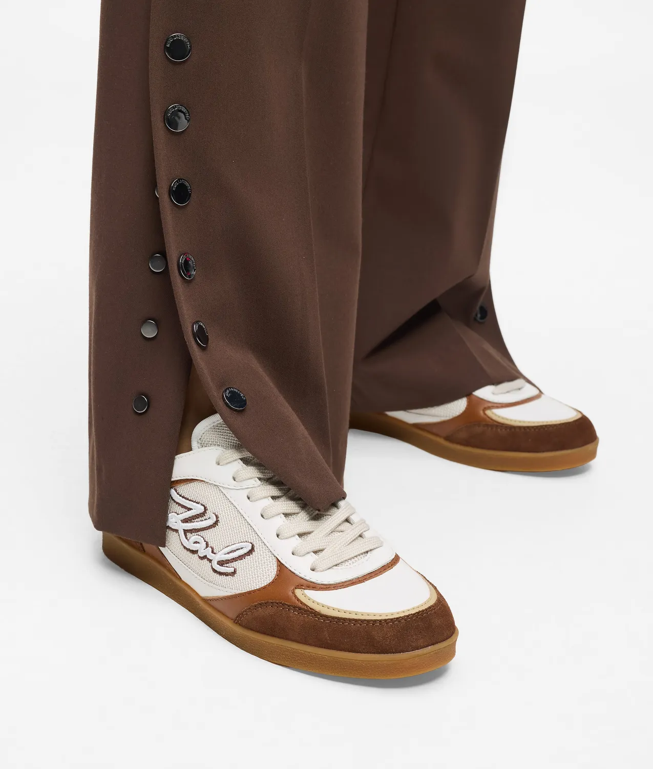 Karl Lagerfeld Kandidate Signia Sneaker Leder bestickt