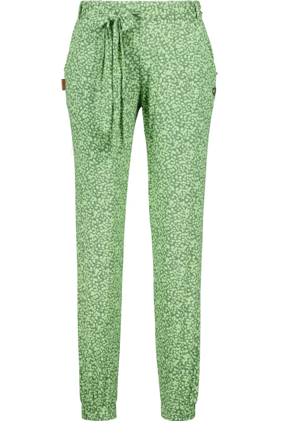 Alife & Kickin AliceAK Stoffhose Damen grün Print