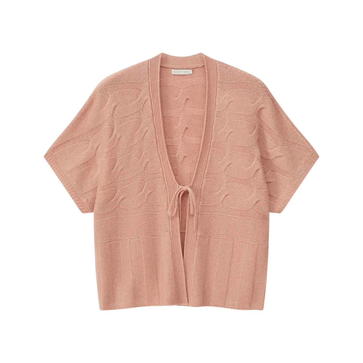 Senatex Strickjacke Bindeband Cardigan Peach