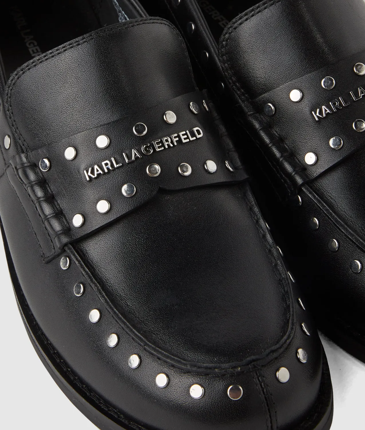 Karl Lagerfeld Mia Loafer Damen Nieten Slipper schwarz