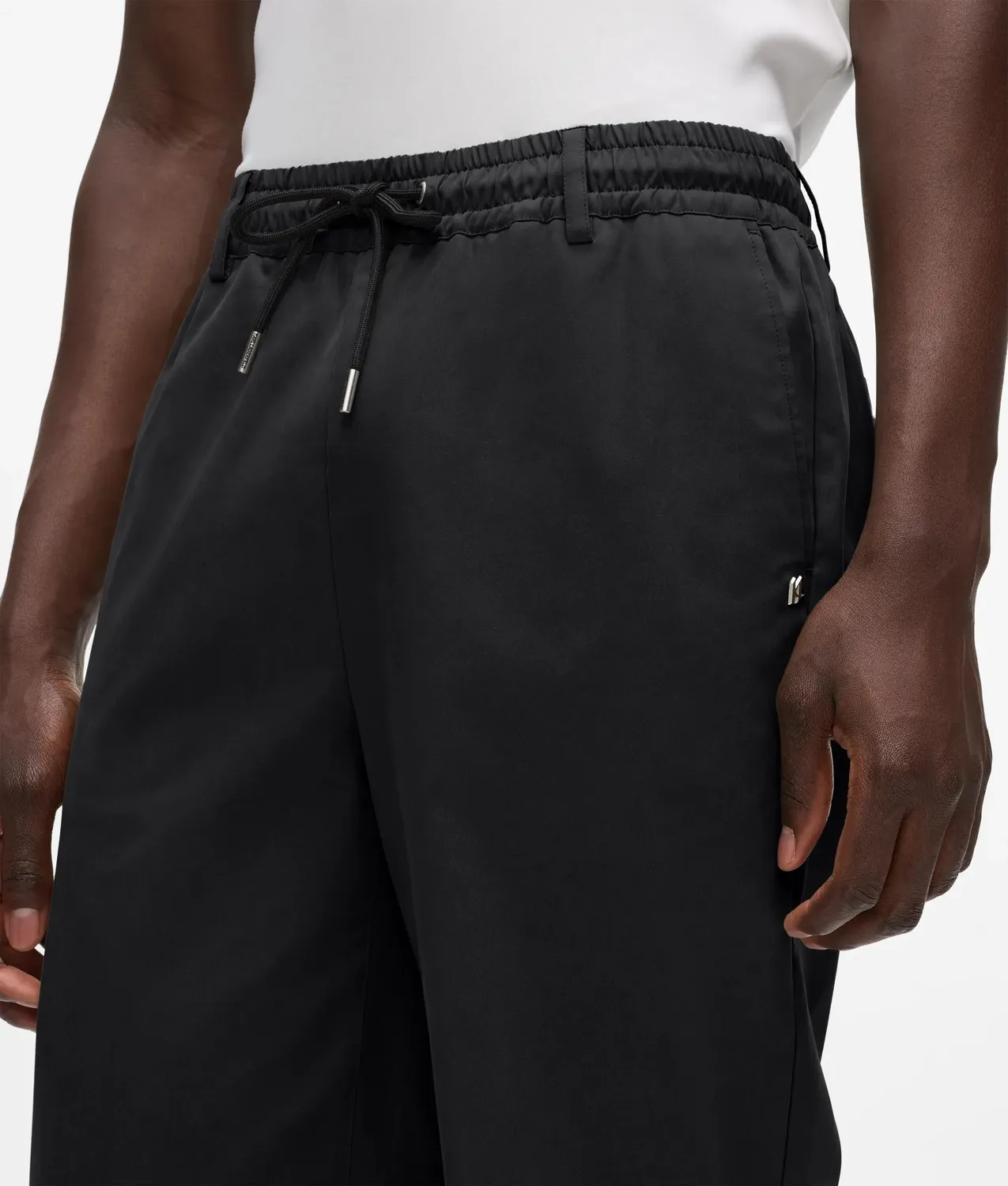Karl Lagerfeld Drawcord Hose mit Kordelzug elastisch