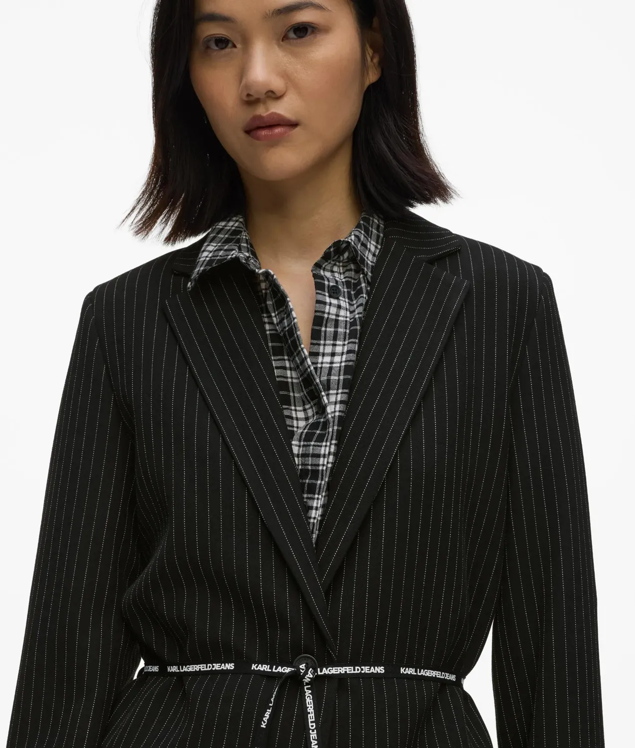 Karl Lagerfeld Jeans Pinstripe Blazer Nadelstreifen