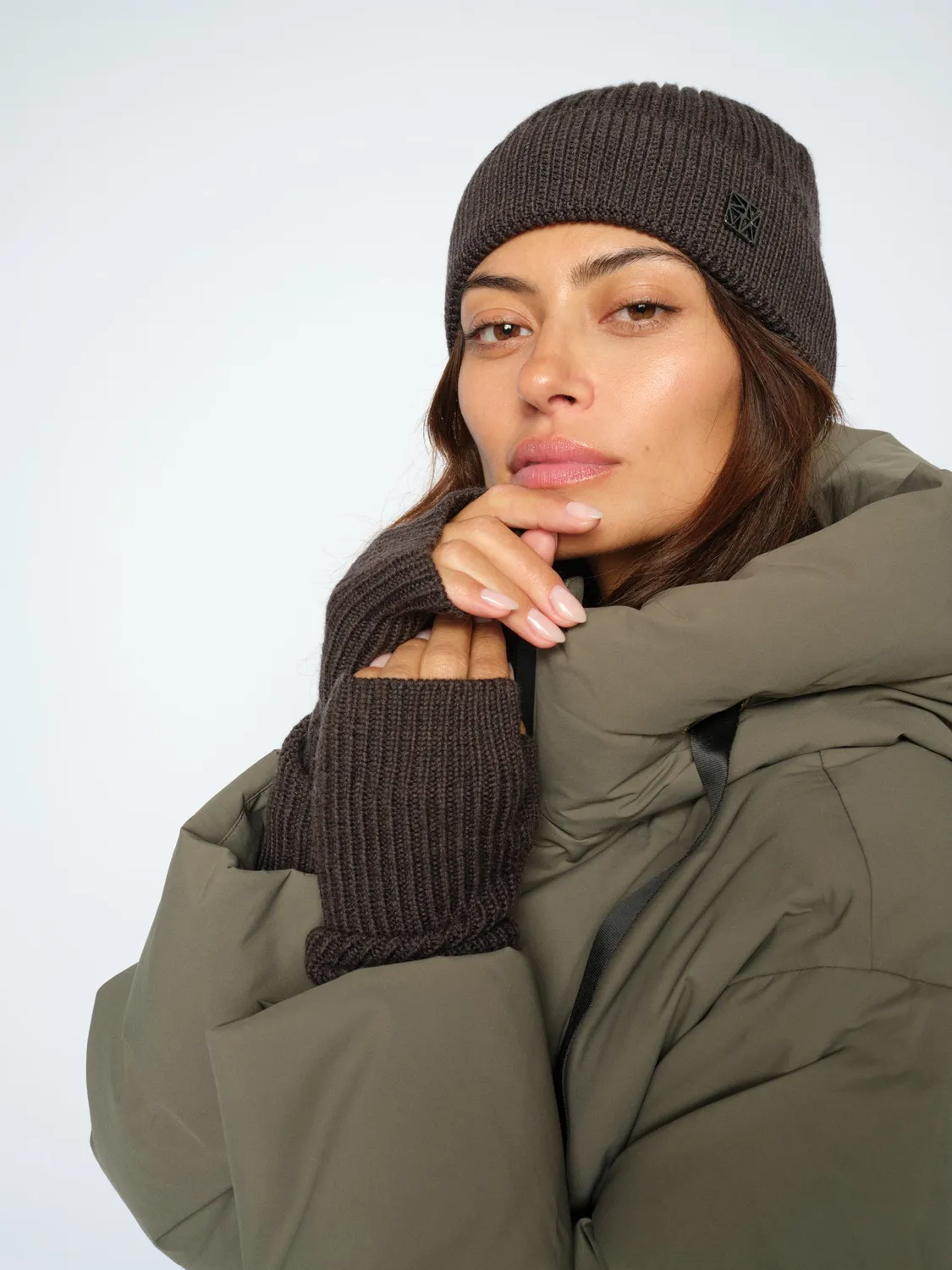 Mos Mosh MMTova Wool Rib Fäustlinge Wolle one size