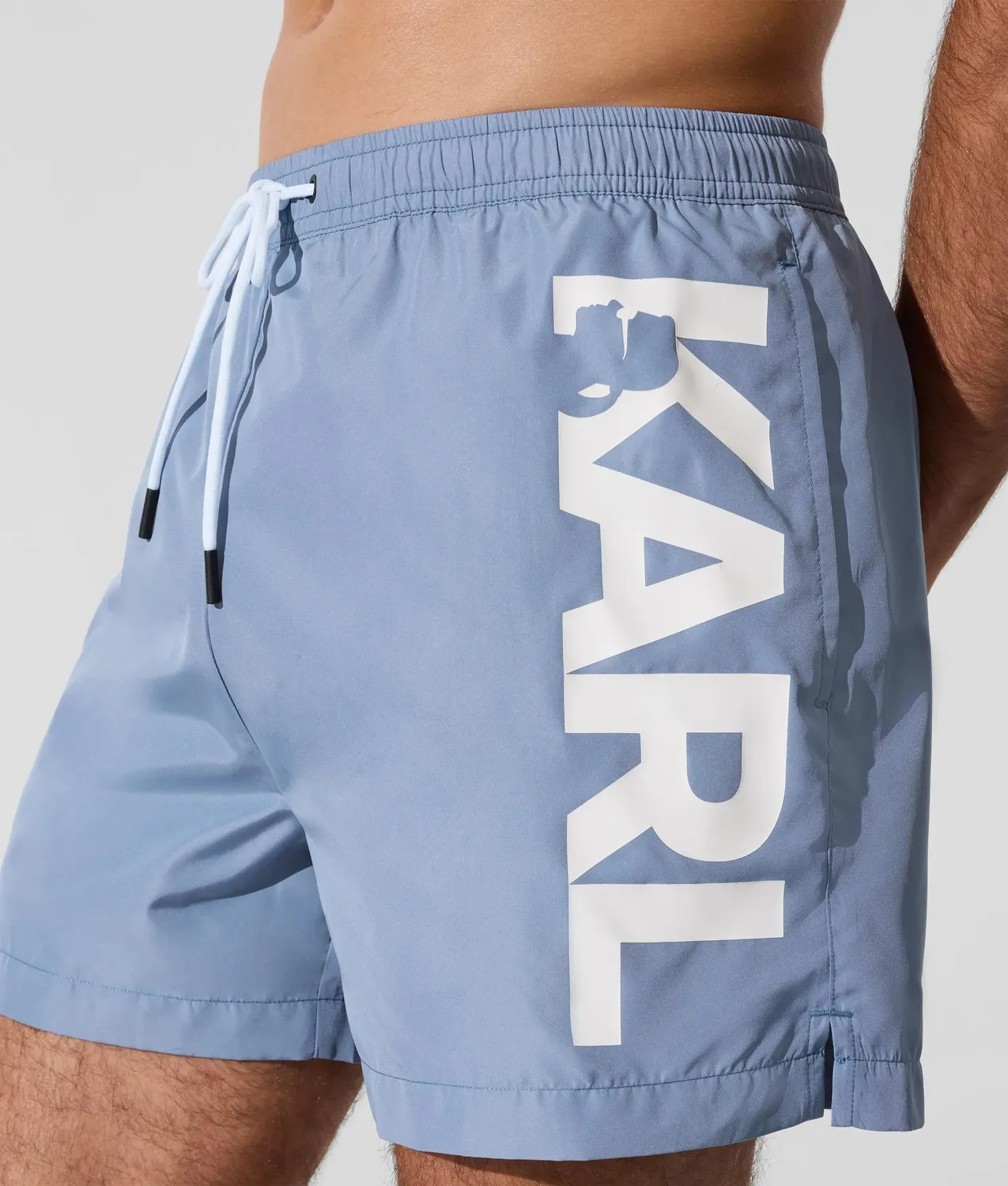 Karl Lagerfeld Logo Boardshorts Badeshorts Polyester