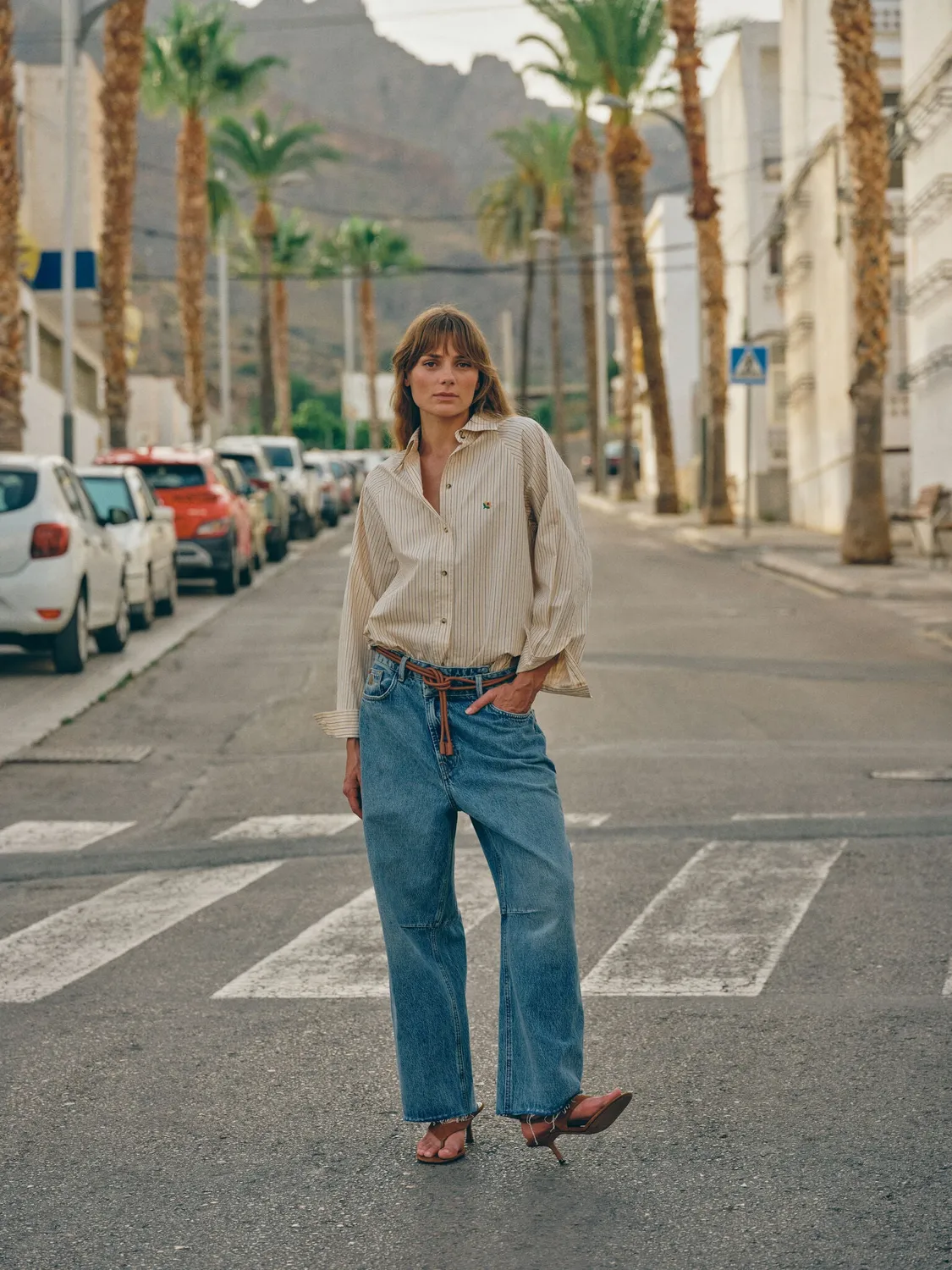 Mos Mosh MMHHope Light Jeans Wide Leg Light Blue Denim