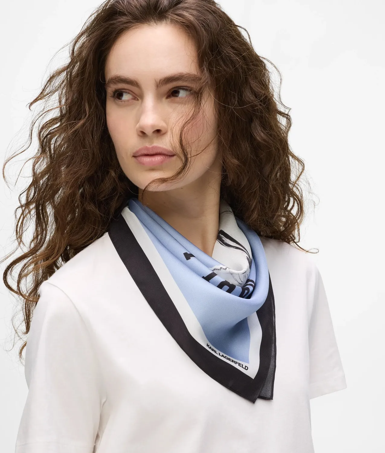 Karl Lagerfeld Ikon Choupette Silk Scarf Seide Tuch