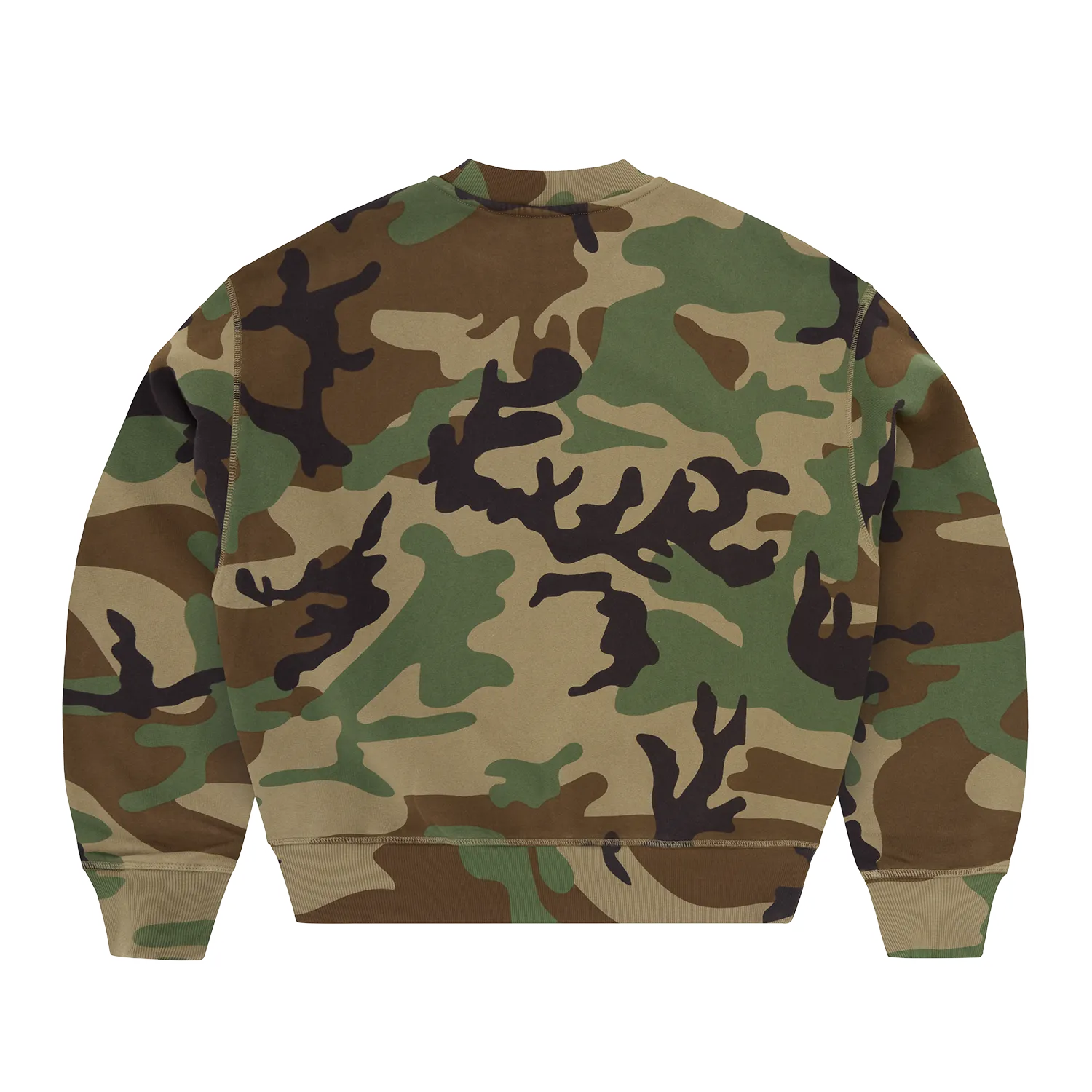 Corteiz Mini Island Crewneck Sweatshirt Woodland Camo