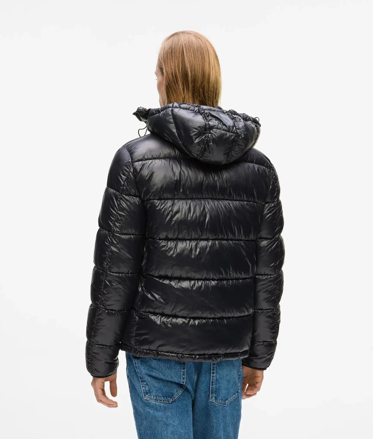 Karl Lagerfeld Ikon Hooded Pufferjacke Kapuze wasserabweisend