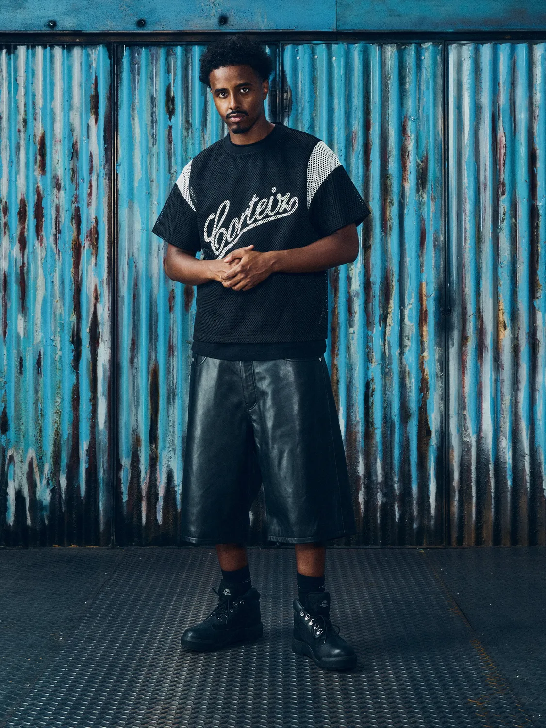 Corteiz Open Mesh Panel Jersey Black Mesh-Jersey 18