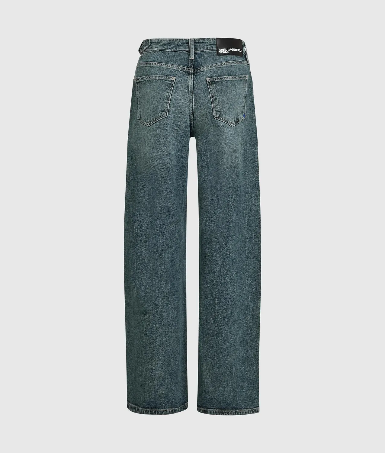 Karl Lagerfeld KL Jeans Wide Low-Rise Schnalle
