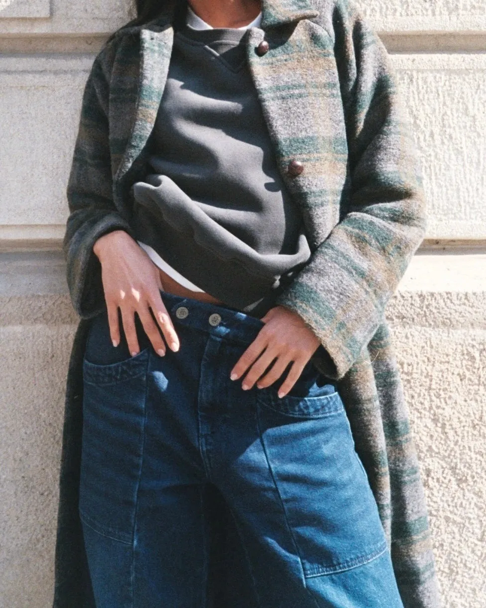 Mos Mosh Fair Scate Jeans Mid Blue Wide Leg