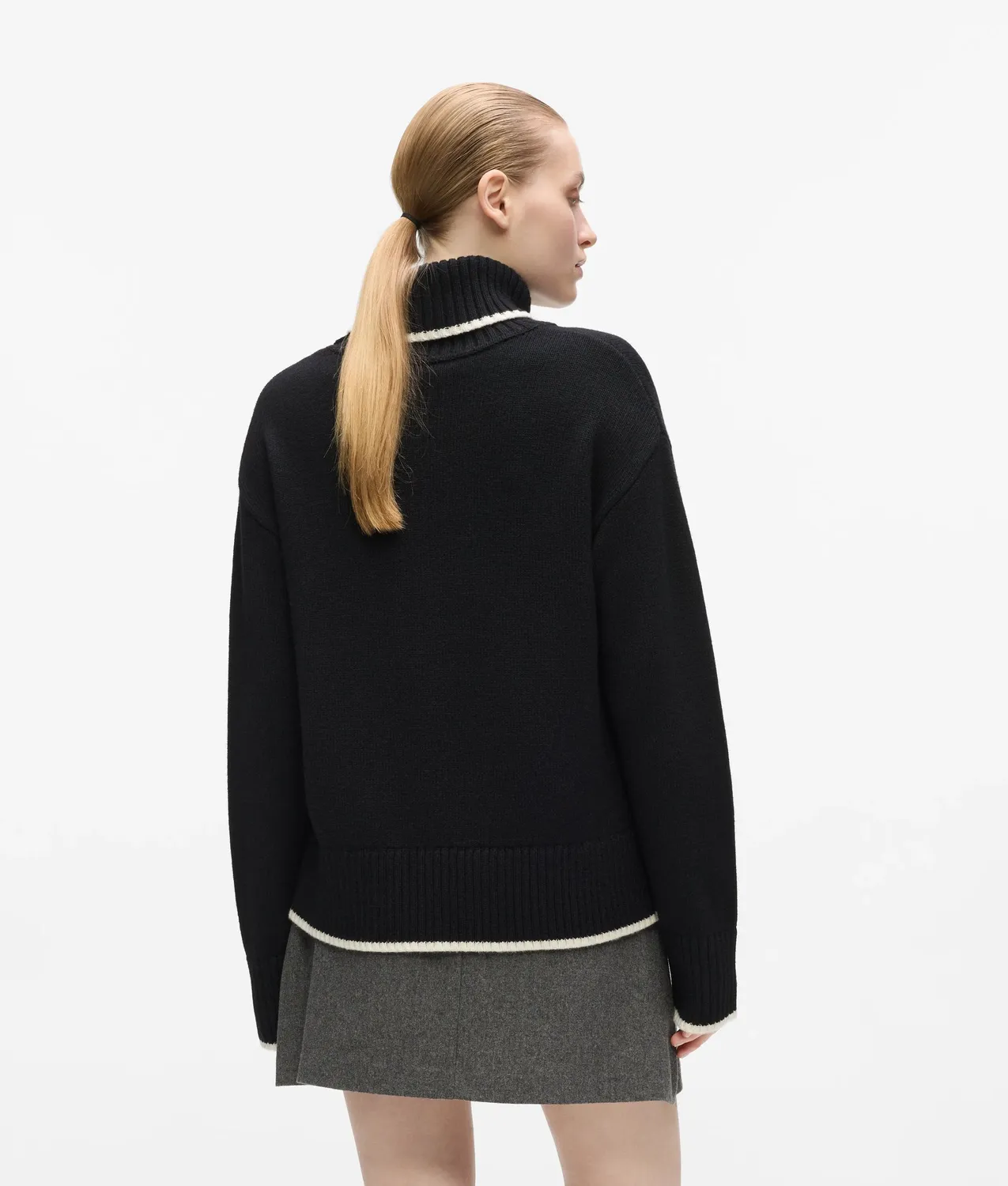Karl Lagerfeld Soutache Rollkragenpullover Wolle