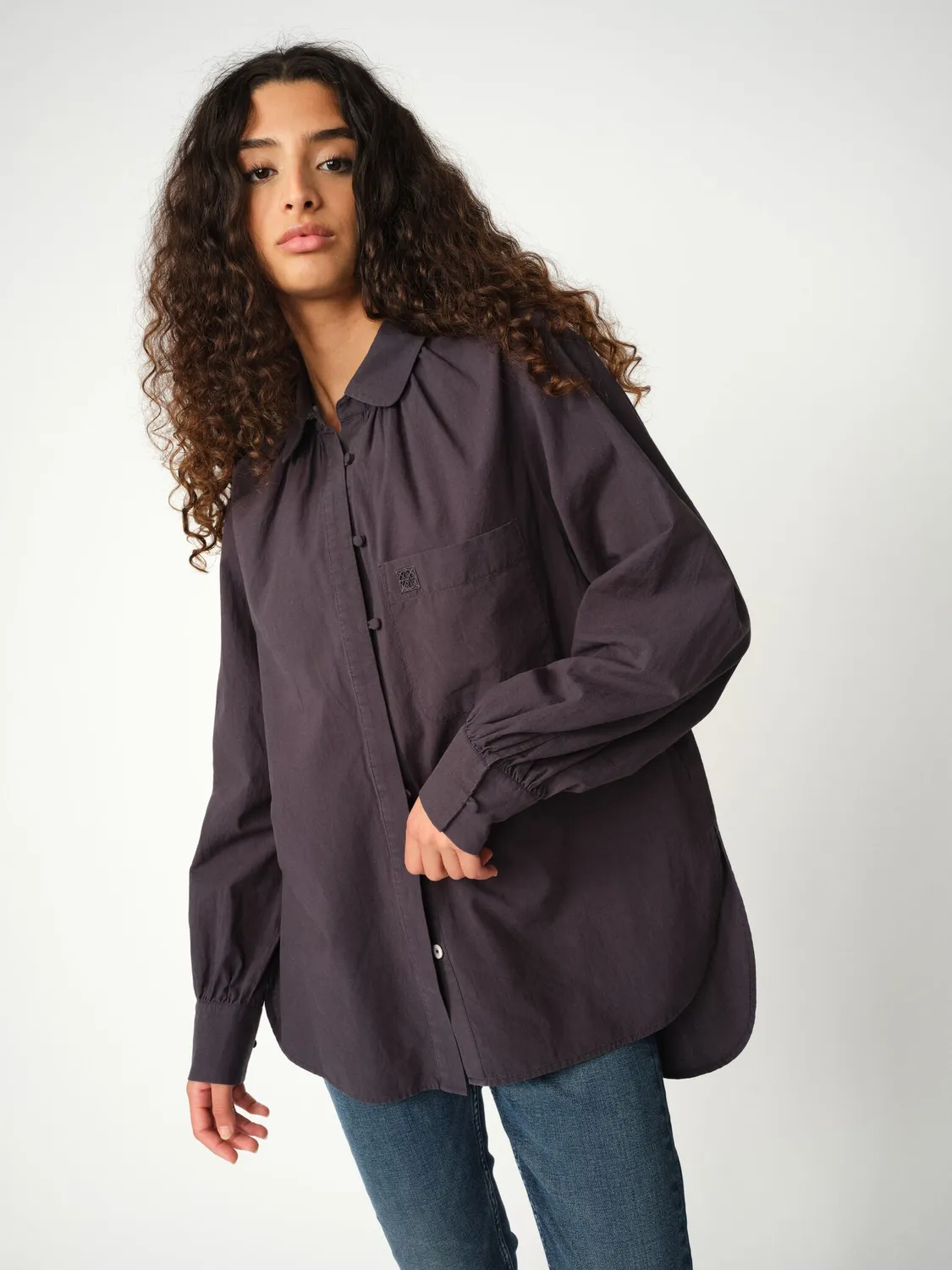 Mos Mosh MMHGrace Soft Shirt Bluse Sky Captain 34-44