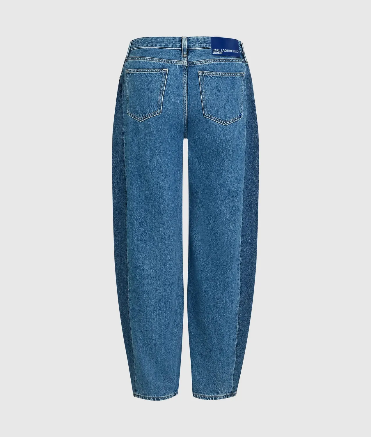 Karl Lagerfeld Blocked Barrel Jeans Mid-Rise Denim