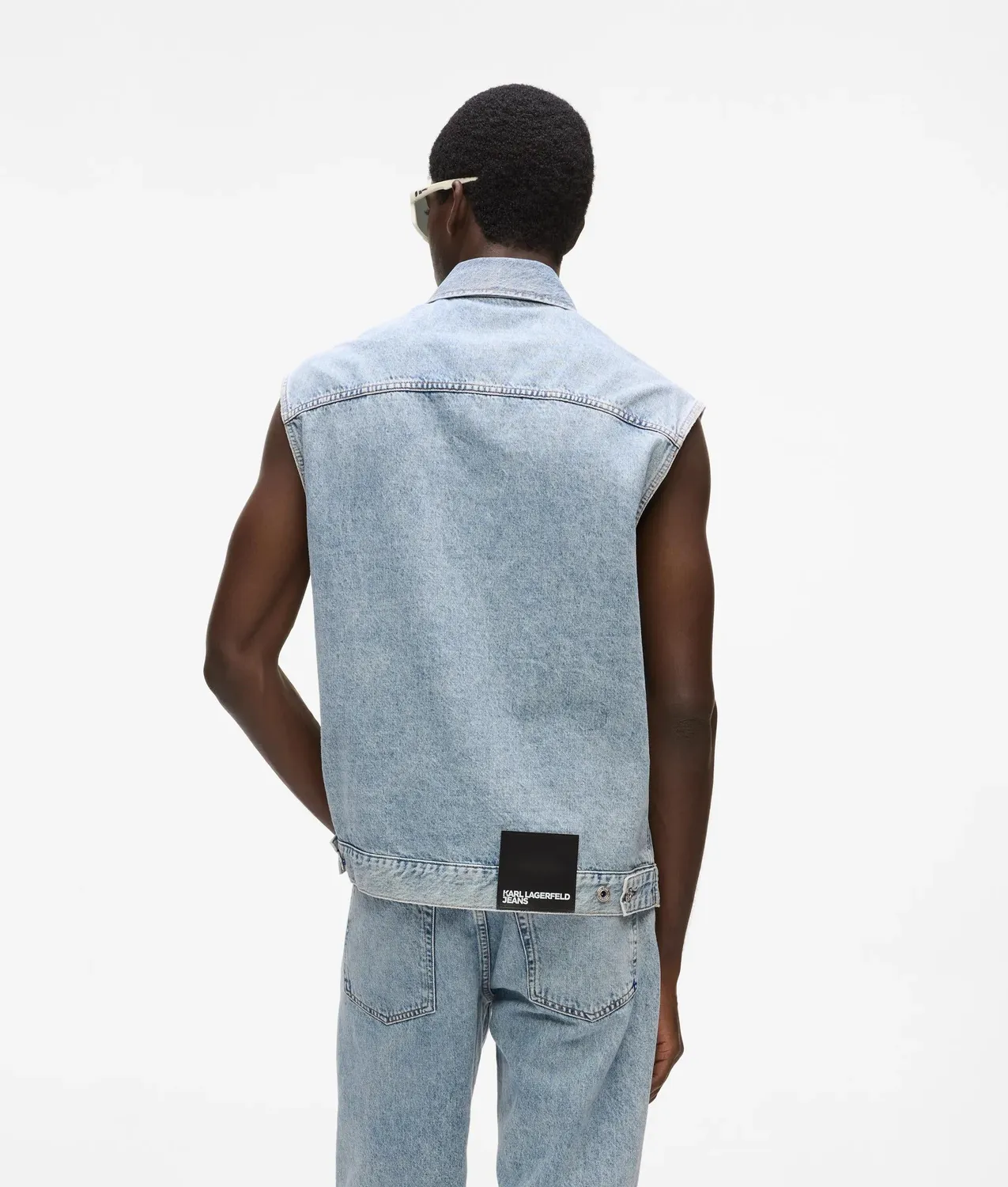 Karl Lagerfeld Jeans Denim-Weste Relaxed Gr. L