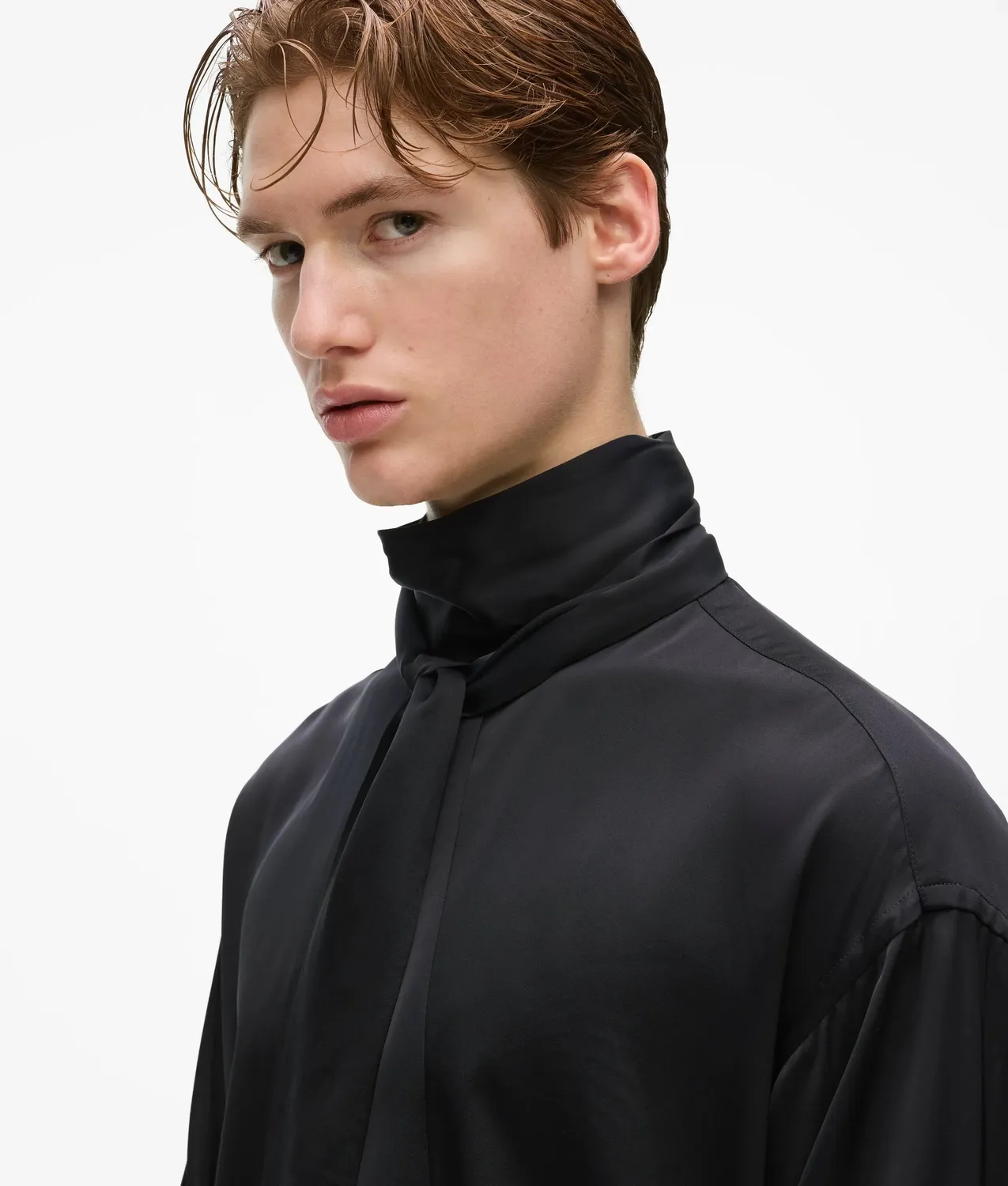 Karl Lagerfeld KL Studio Hemd mit Schal Satin