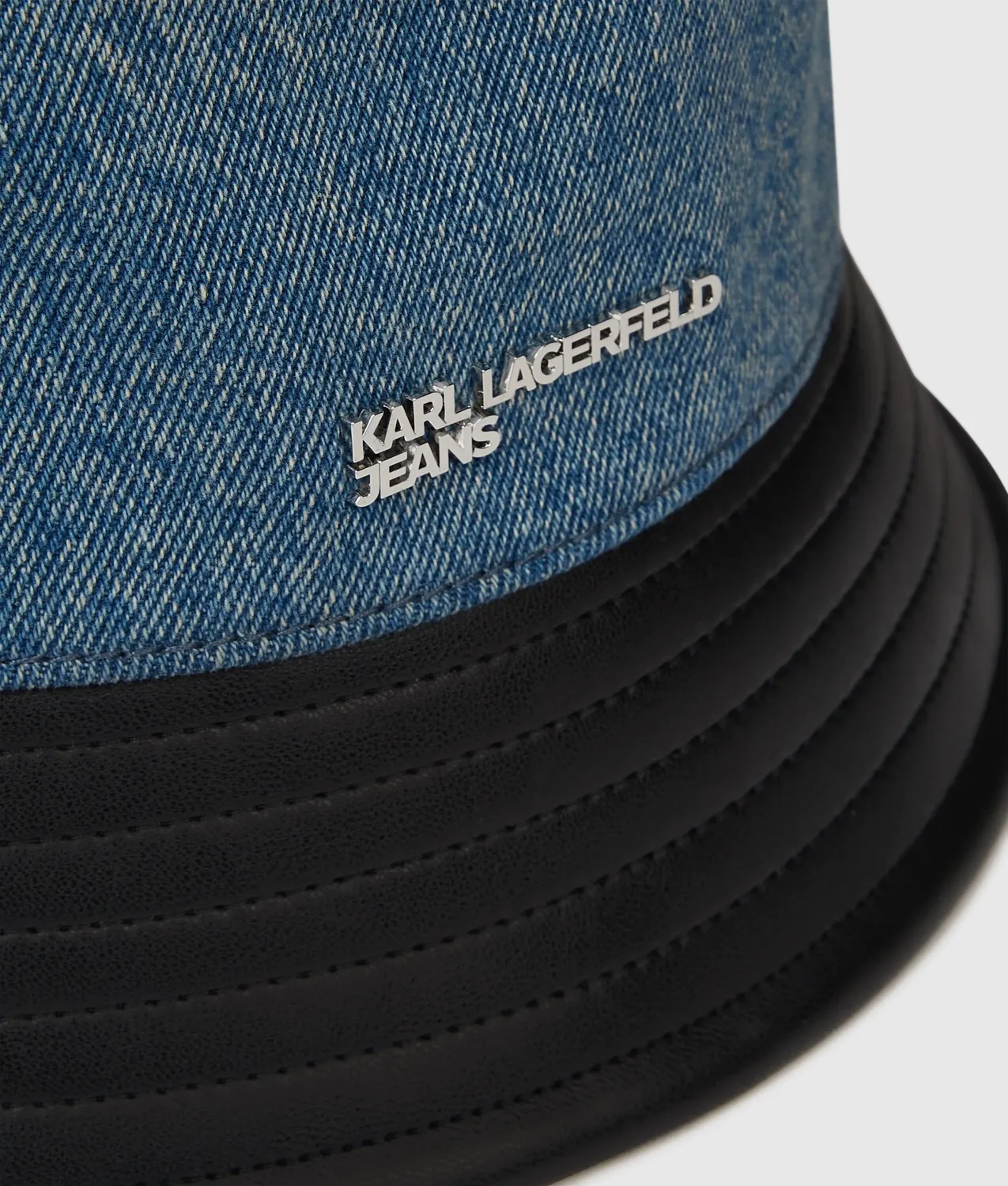 Karl Lagerfeld Jeans Bucket Hat Hut Denim schwarz