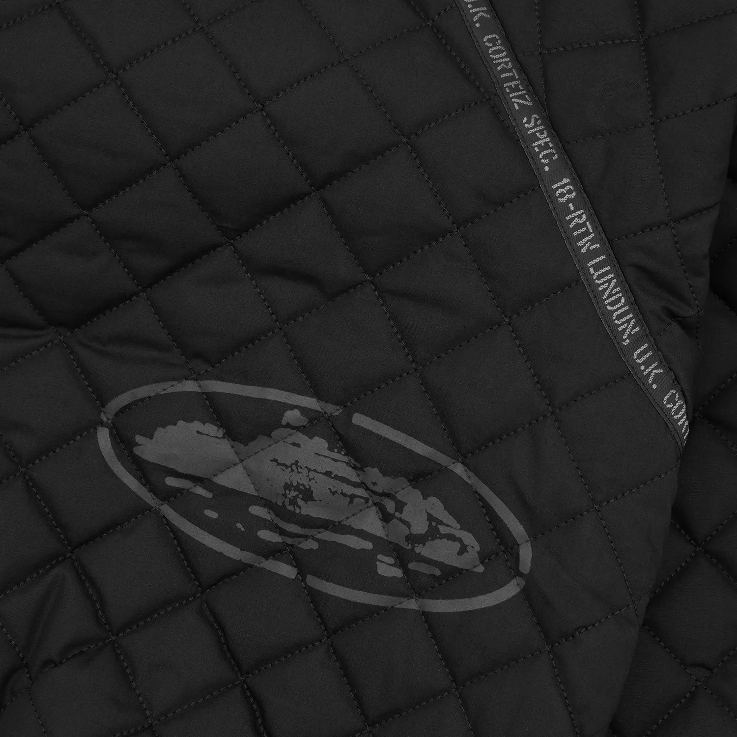 Corteiz Quilted Exchange Bomber Schwarz Gesteppt