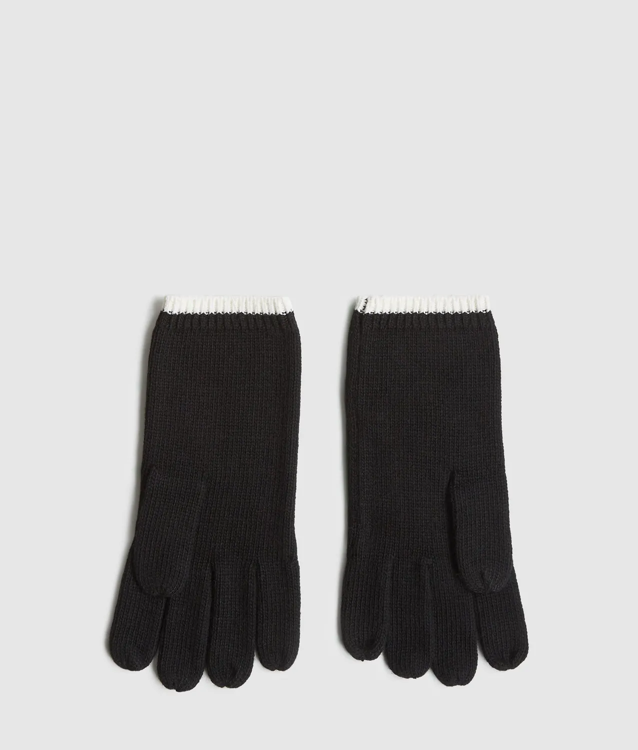 Karl Lagerfeld KL Jeans Logo Strick Handschuhe Wolle