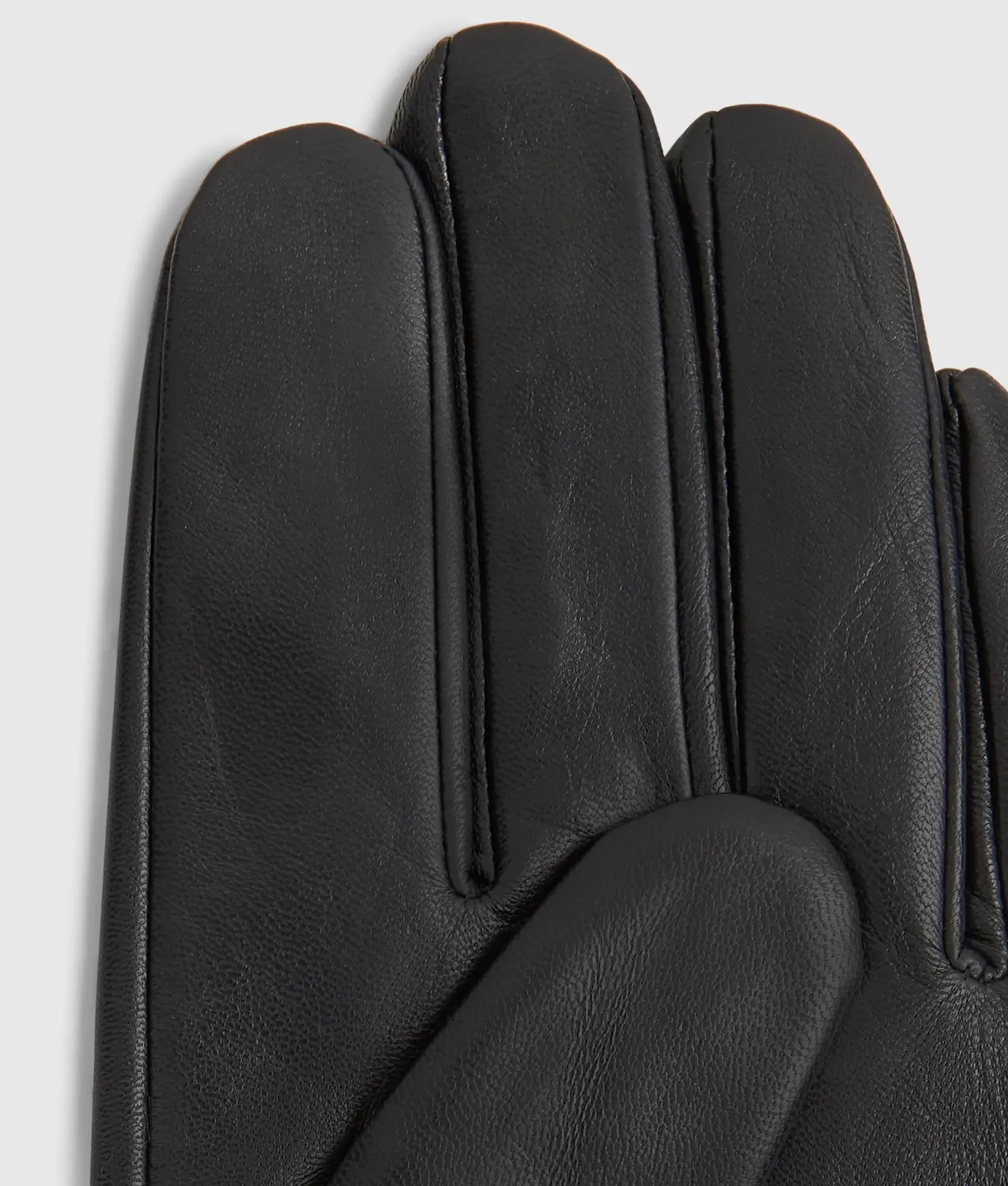Karl Lagerfeld K Logo Lederhandschuhe Herren Schwarz