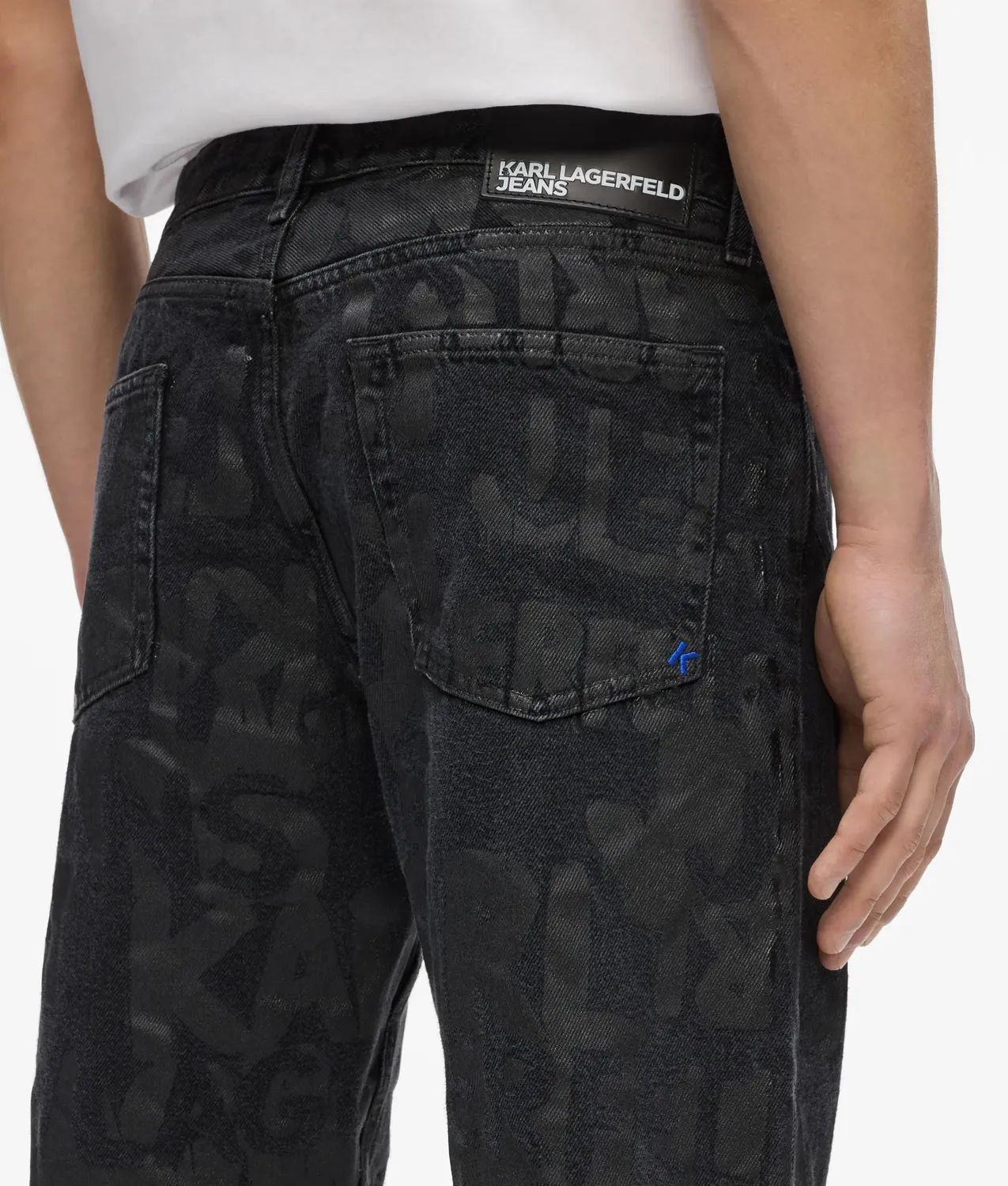 Karl Lagerfeld KL Jeans Logo Straight Jeans Allover