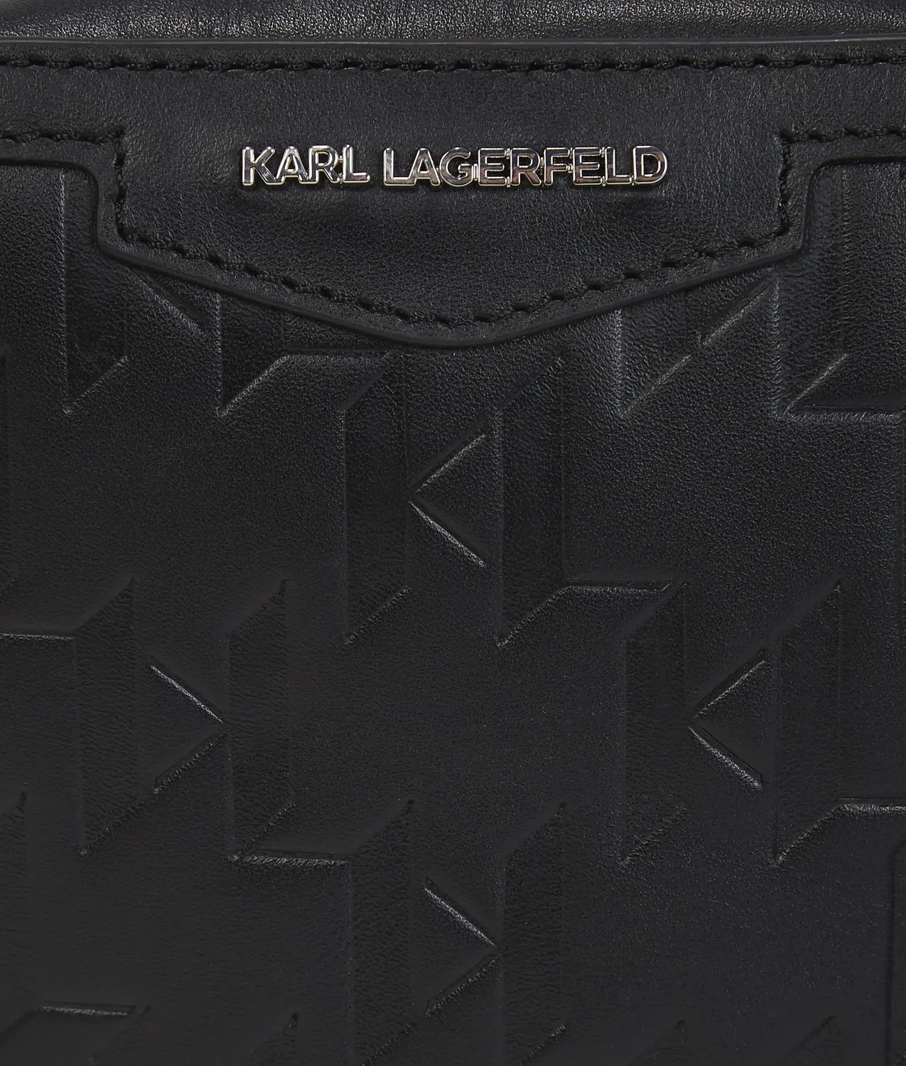 Karl Lagerfeld K/Loom Sling Bag Leder Monogramm schwarz