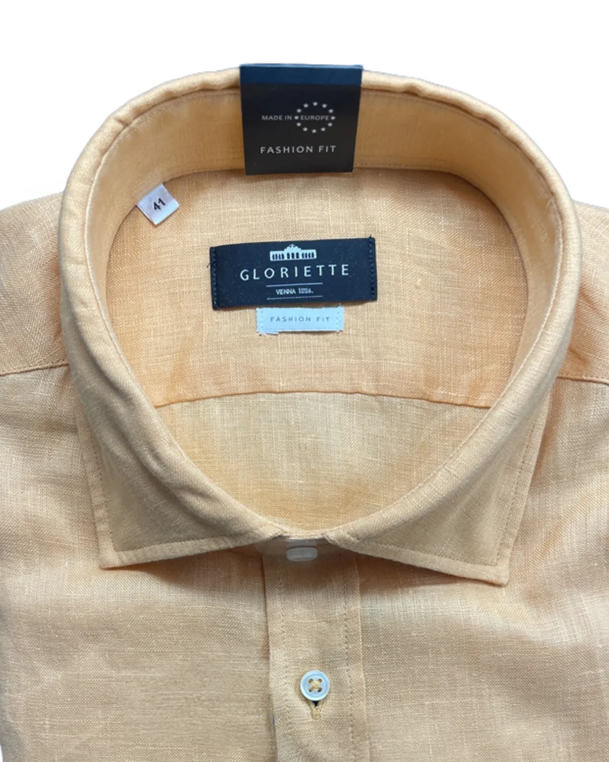 Gloriette Leinenhemd Apricot Windsor Stretch Sommer