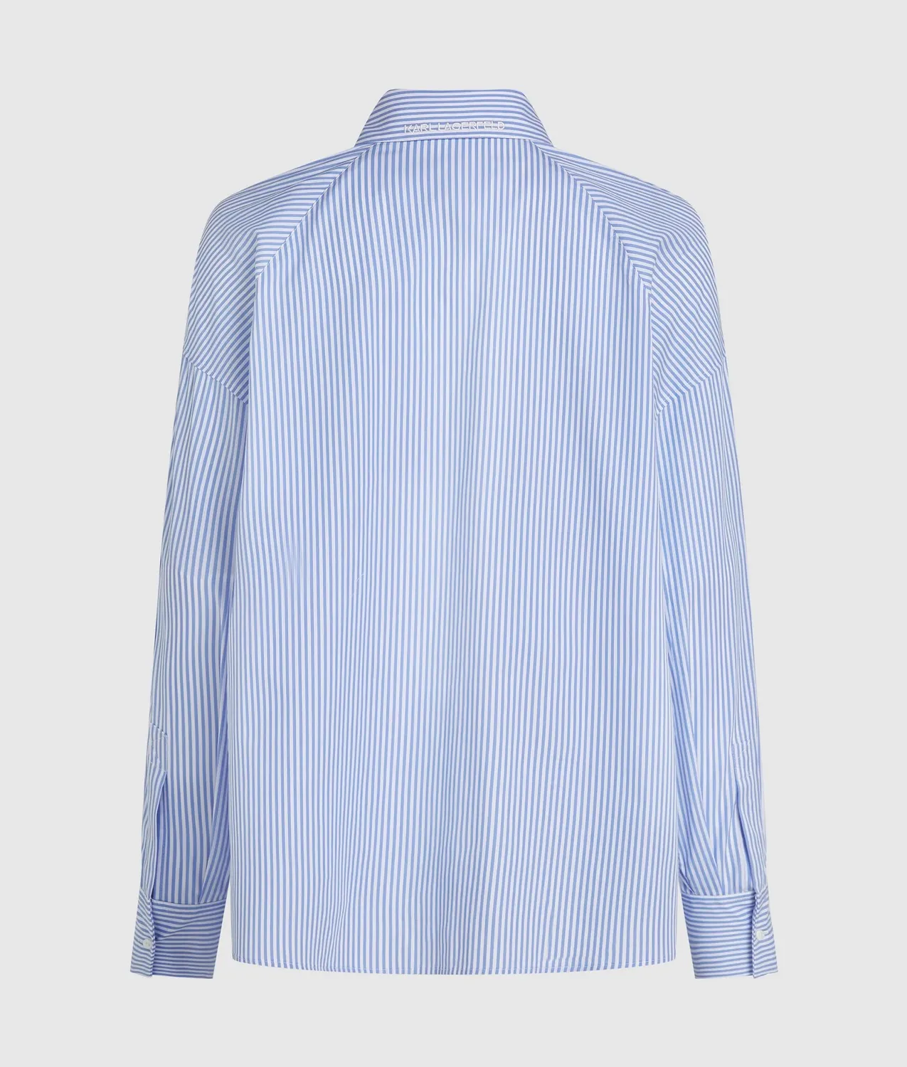 Karl Lagerfeld Ikon Streifenhemd Baumwolle Raglan