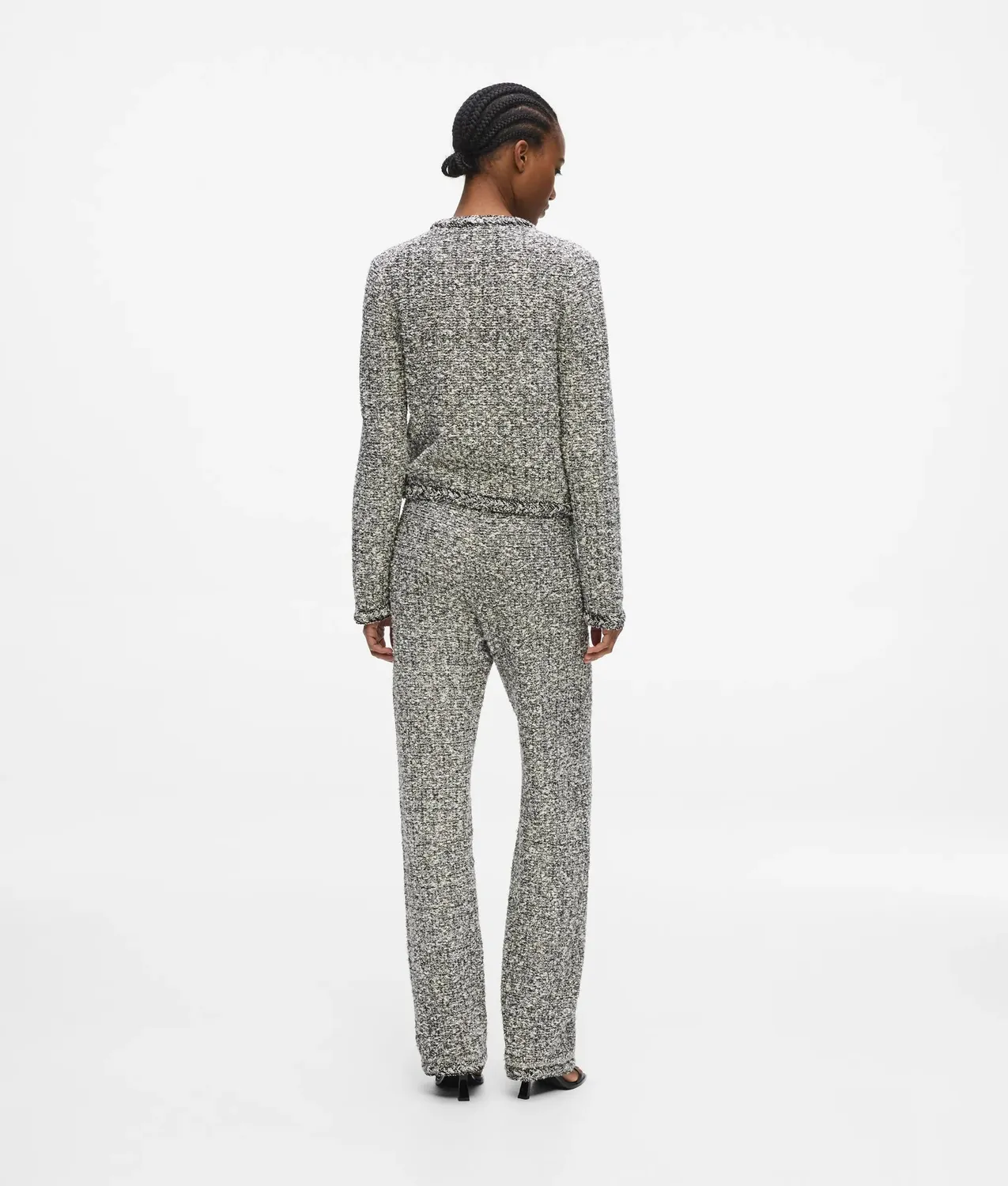 Karl Lagerfeld Bouclé Strickhose Anzughose Damen