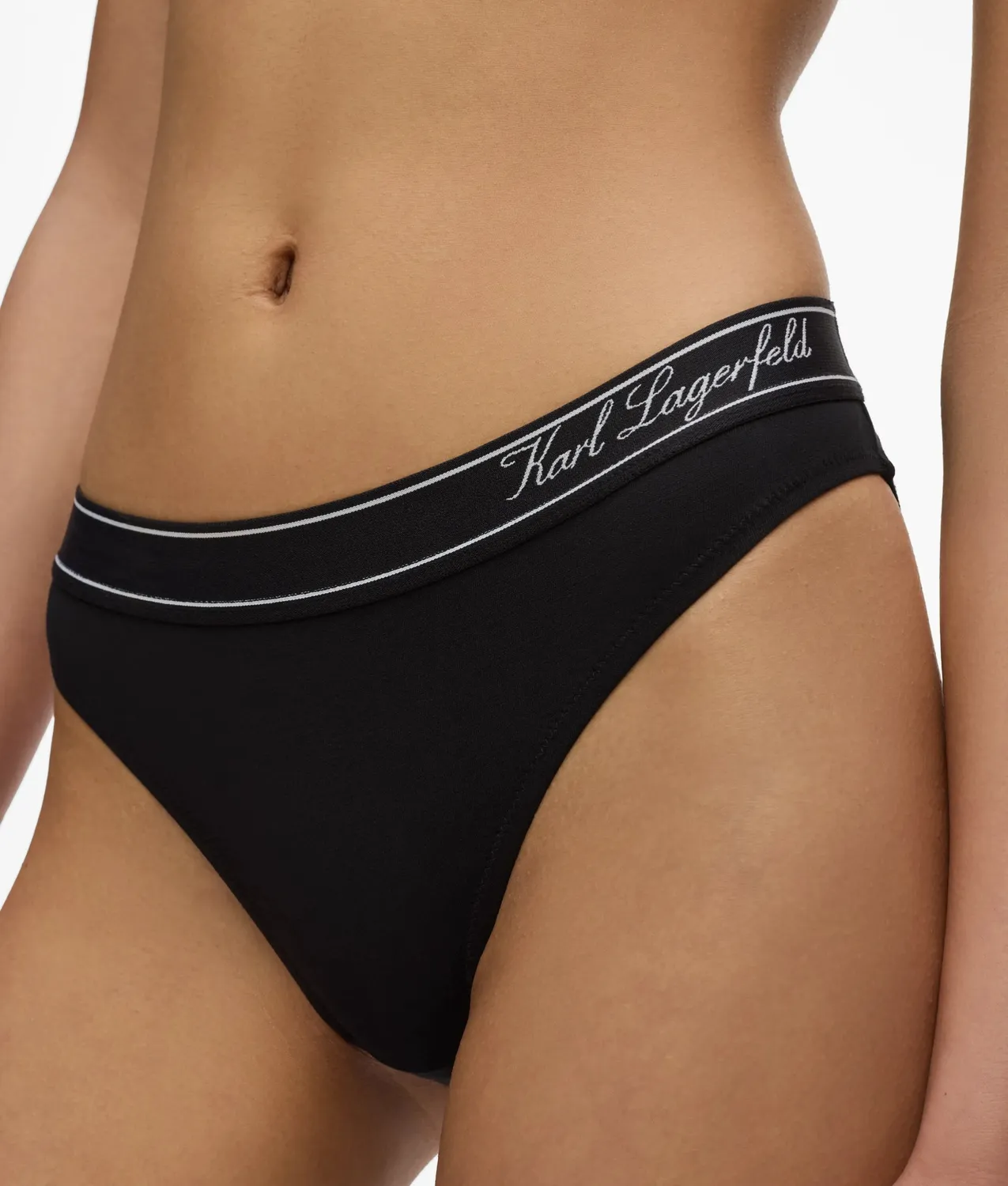 Karl Lagerfeld Stripe Slip Bio-Baumwolle Hotel Karl Logo