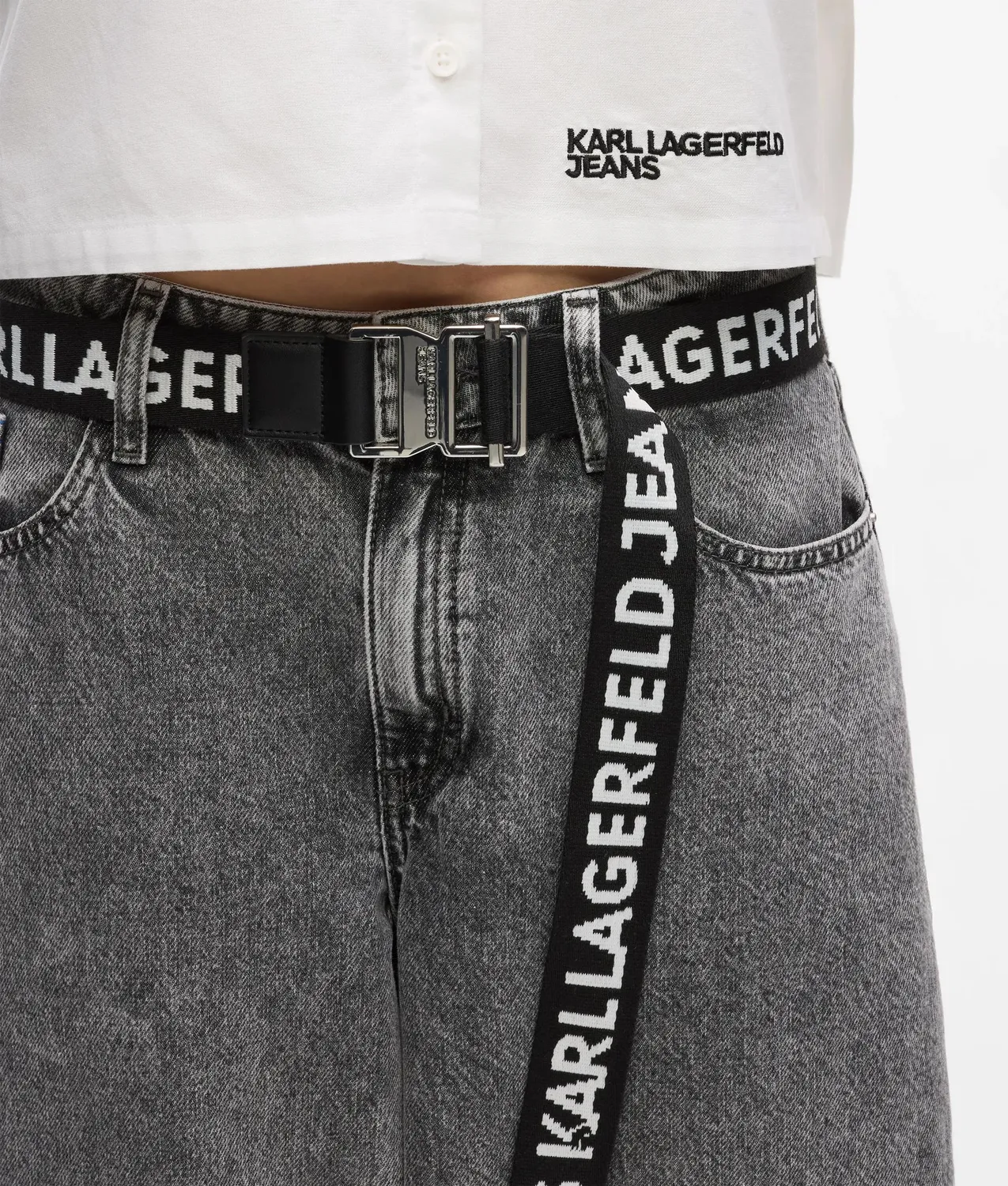 Karl Lagerfeld Jeans Webbing Logo Gürtel Textil