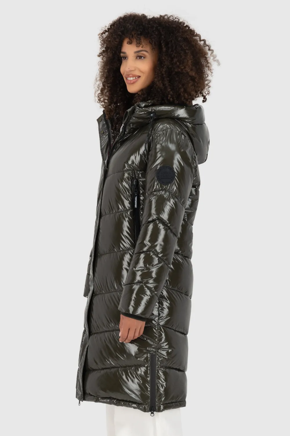 Alife & Kickin LolaniAK A Puffer Parka Schwarz Stepp