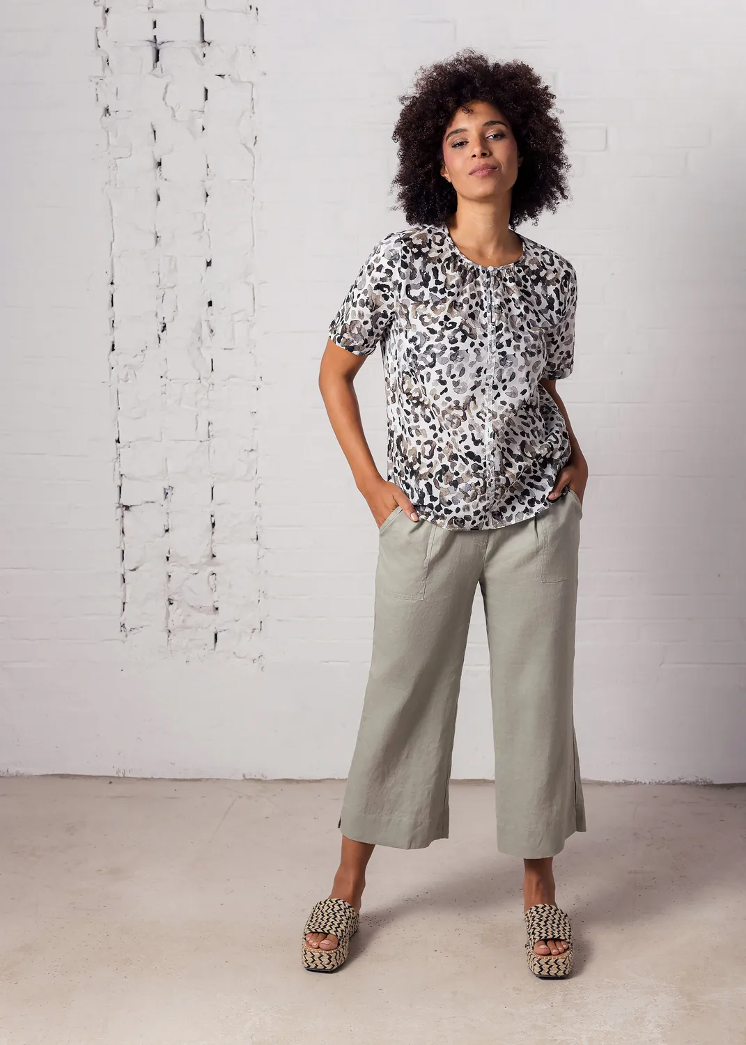Senatex Leobluse organic cotton Baumwollbluse Earthy Leo 34