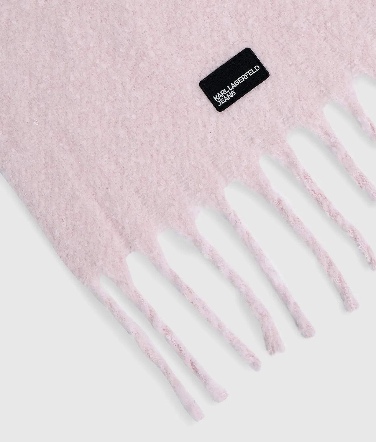 Karl Lagerfeld Jeans Fransenschal flauschig Einheitsgröße