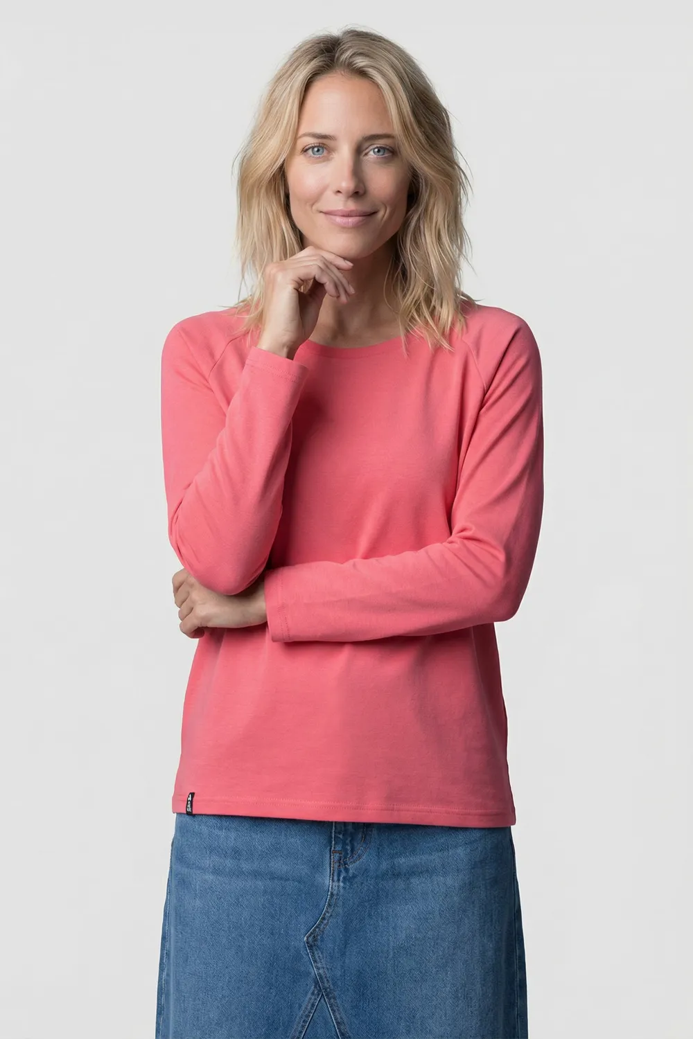 Alife & Kickin GaiaAK P Longsleeve Elegance Pink Bio-Baumwolle
