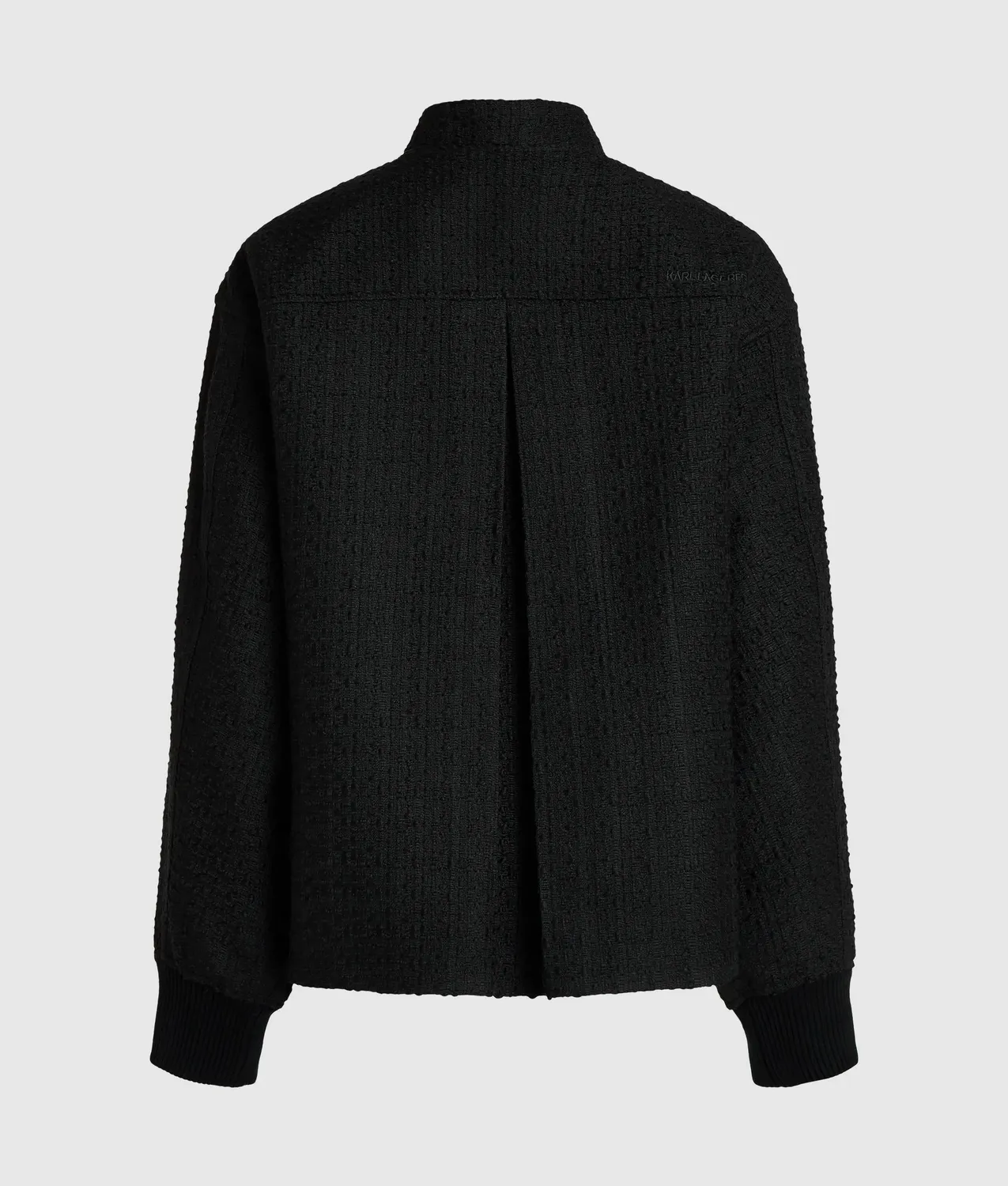 Karl Lagerfeld Ikon Bouclé Bomberjacke mit Rippbündchen